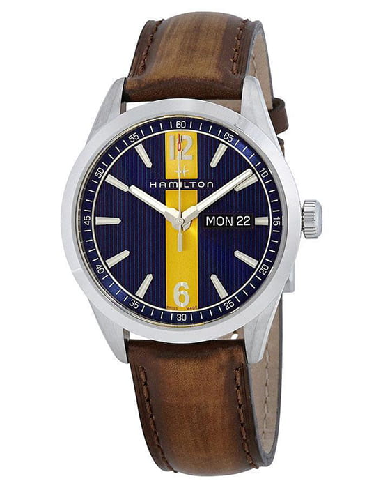 Hamilton Hamilton Broadway Day Date Quartz H43311541 , наручные мужские часы фото под углом