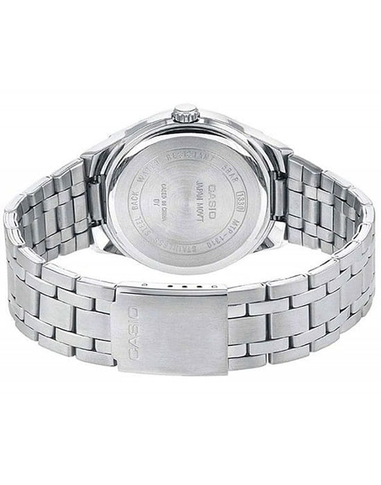 Casio Casio MTP-1310PD-2B кварцевые мужские часы часы крупный план синий циферблата