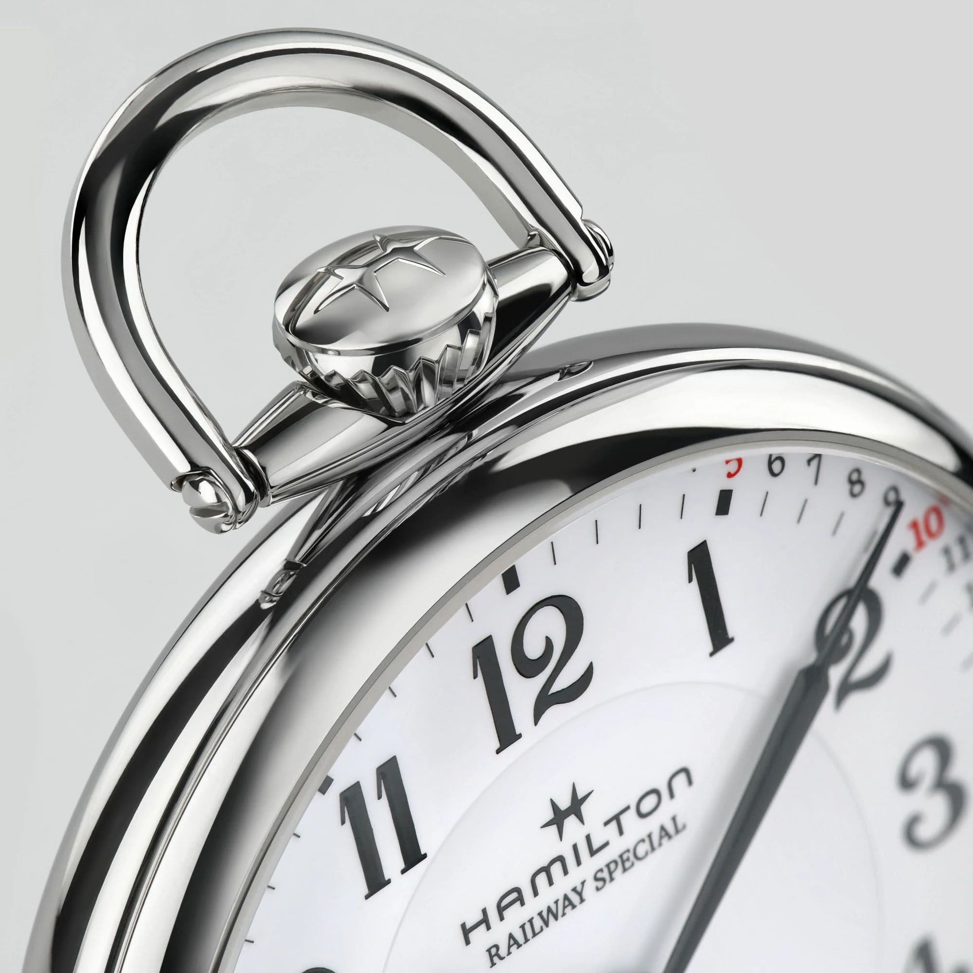 Оригинальные часы Hamilton Hamilton American Classic Railroad Pocket Watch Limited Edition H40819110 механические калибр механизма eta 6497 общий вид