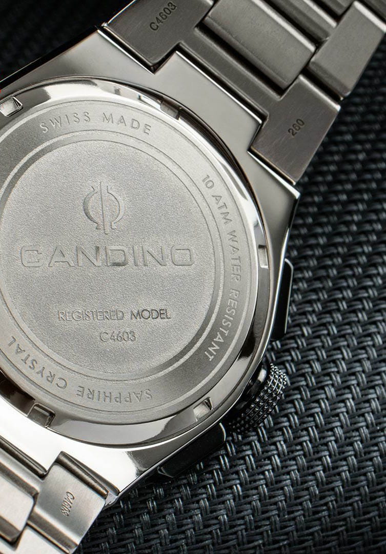 Candino Candino Titanium Chrono C4603/D кварцевые мужские часы часы крупный план серый циферблата