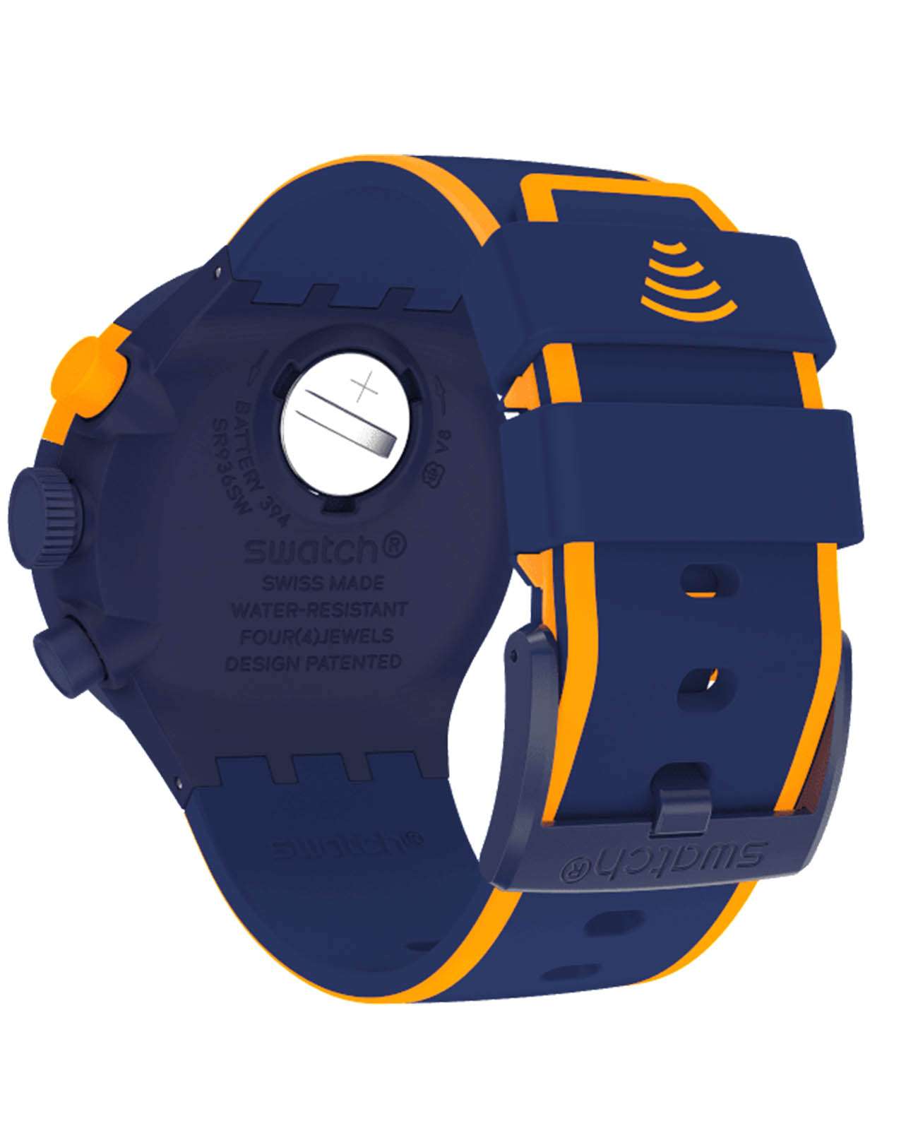 Swatch Swatch Big Bold Chrono Pay! SB02N100-5300, big bold швейцария мужские часы на браслете силикон боковой вид