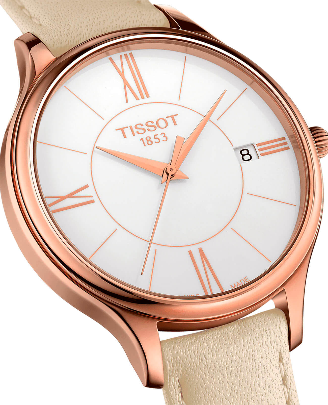 Tissot Tissot Bella Ora Round T103.210.36.018.00 женские часы белый циферблат на запястье