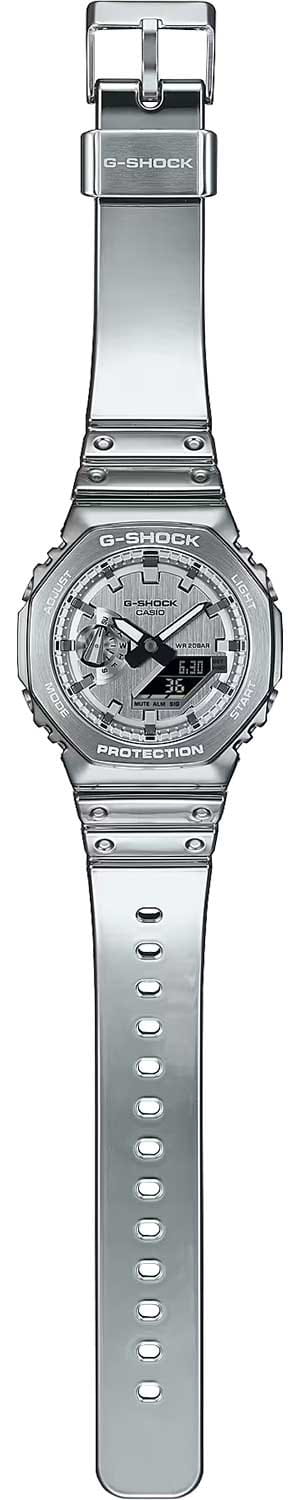 Casio Casio G-Shock GM-2100YM-8A, g-shock япония мужские часы на браслете пластик боковой вид