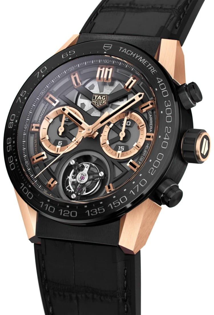 TAG Heuer TAG Heuer Carrera CAR5A5U.FC6377 мужские часы черный циферблат на запястье