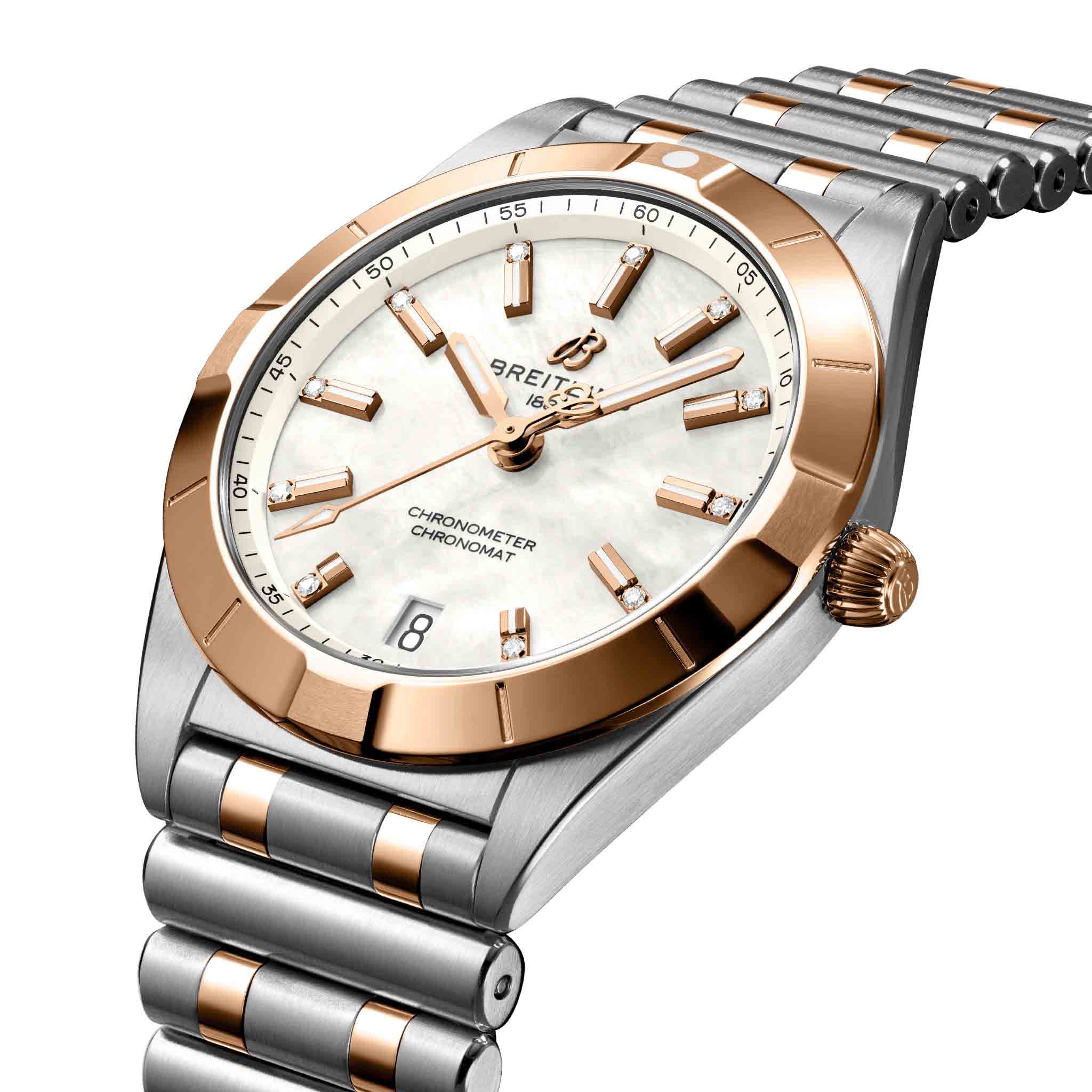 Breitling Breitling Chronomat 32 U77310101A2U1 женские часы перламутровый циферблат на запястье