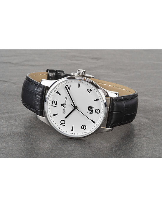 Jacques Lemans Jacques Lemans 1-1862ZB,  австрия мужские часы на браслете кожаный боковой вид