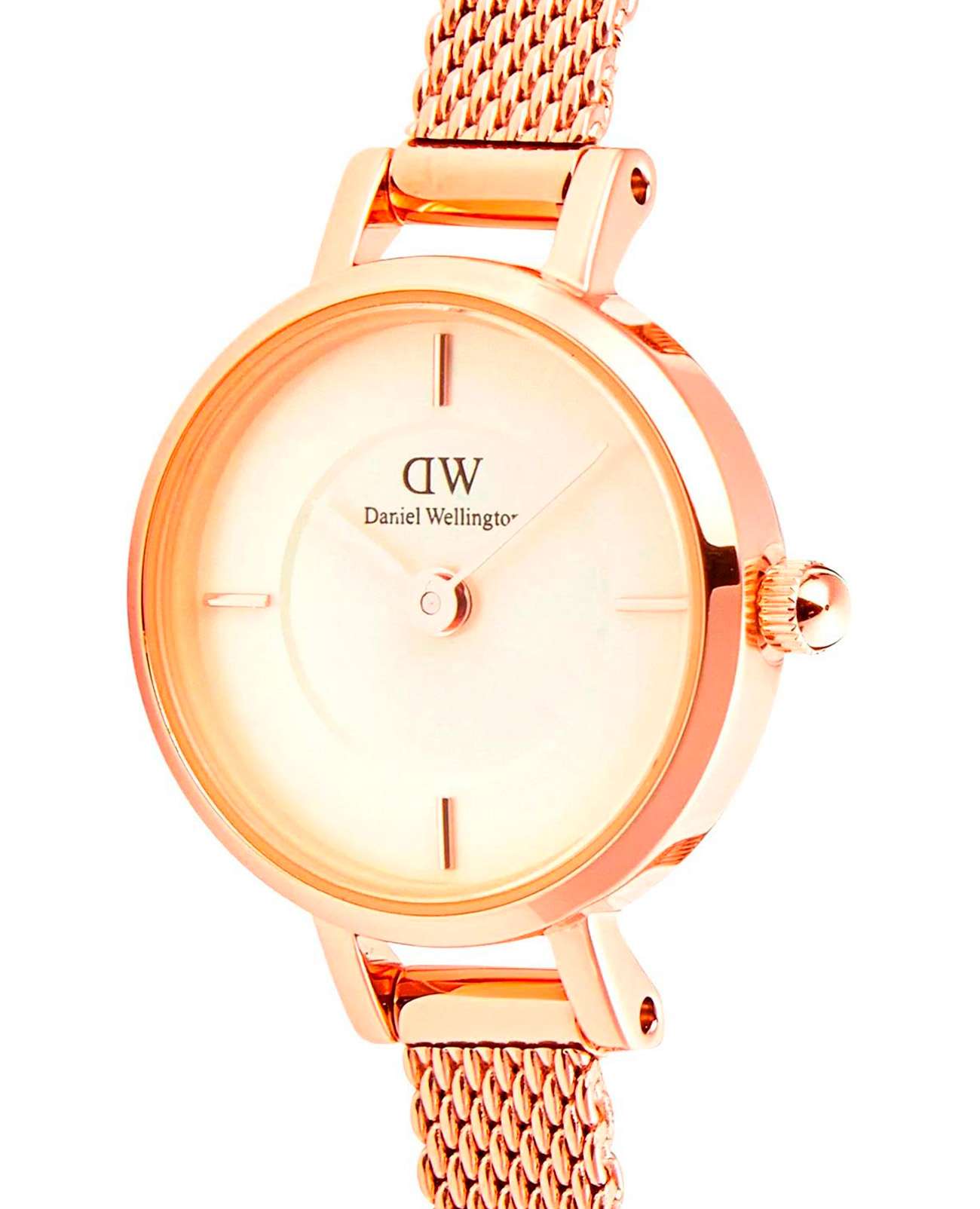 Daniel Wellington Daniel Wellington Petite Mini Champagne Melrose DW00100741 , наручные женские часы фото под углом