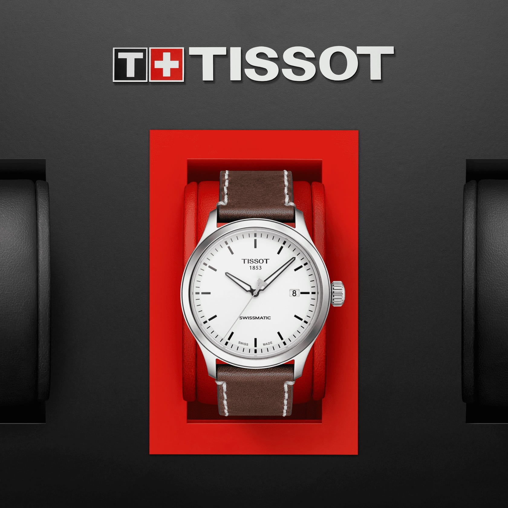 Tissot Tissot Gent XL Swissmatic T116.407.16.011.00 механические мужские часы часы крупный план белый циферблата
