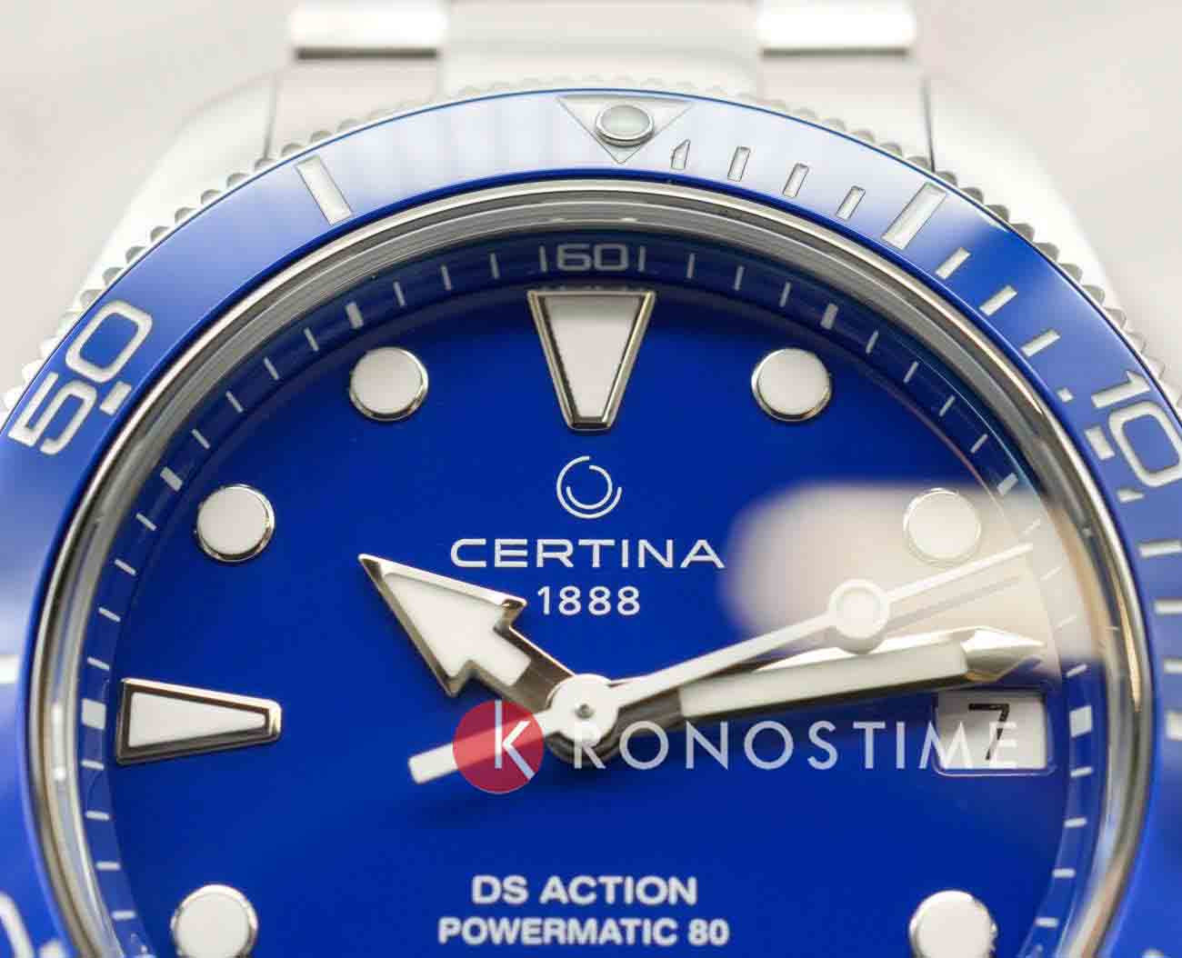 Certina Certina DS Action Lady C032.007.11.041.00,  швейцария женские часы на браслете нержавеющая сталь 316l боковой вид