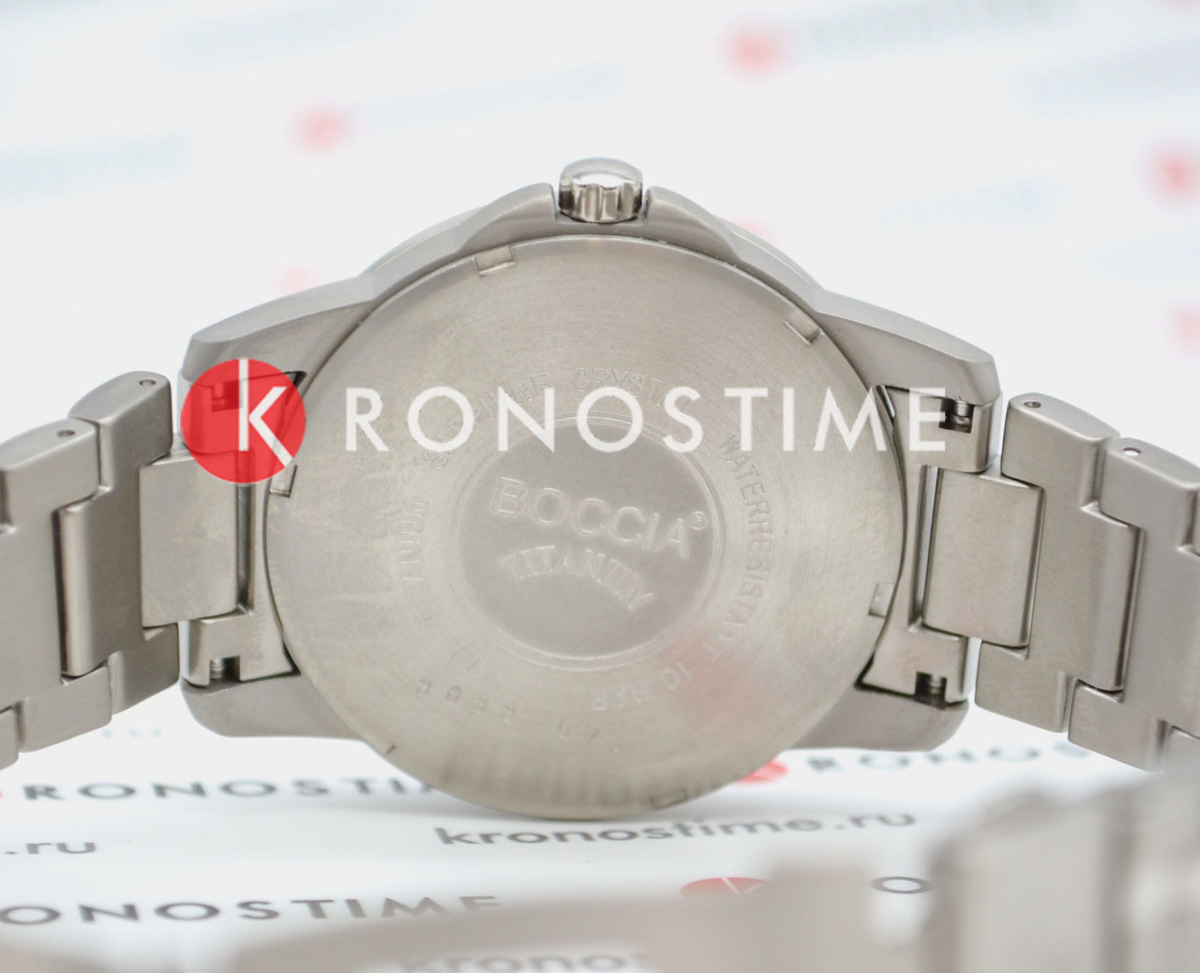 Boccia Titanium Boccia Titanium Circle-Oval 3633-07  - задняя крышка титан корпуса, германия часы