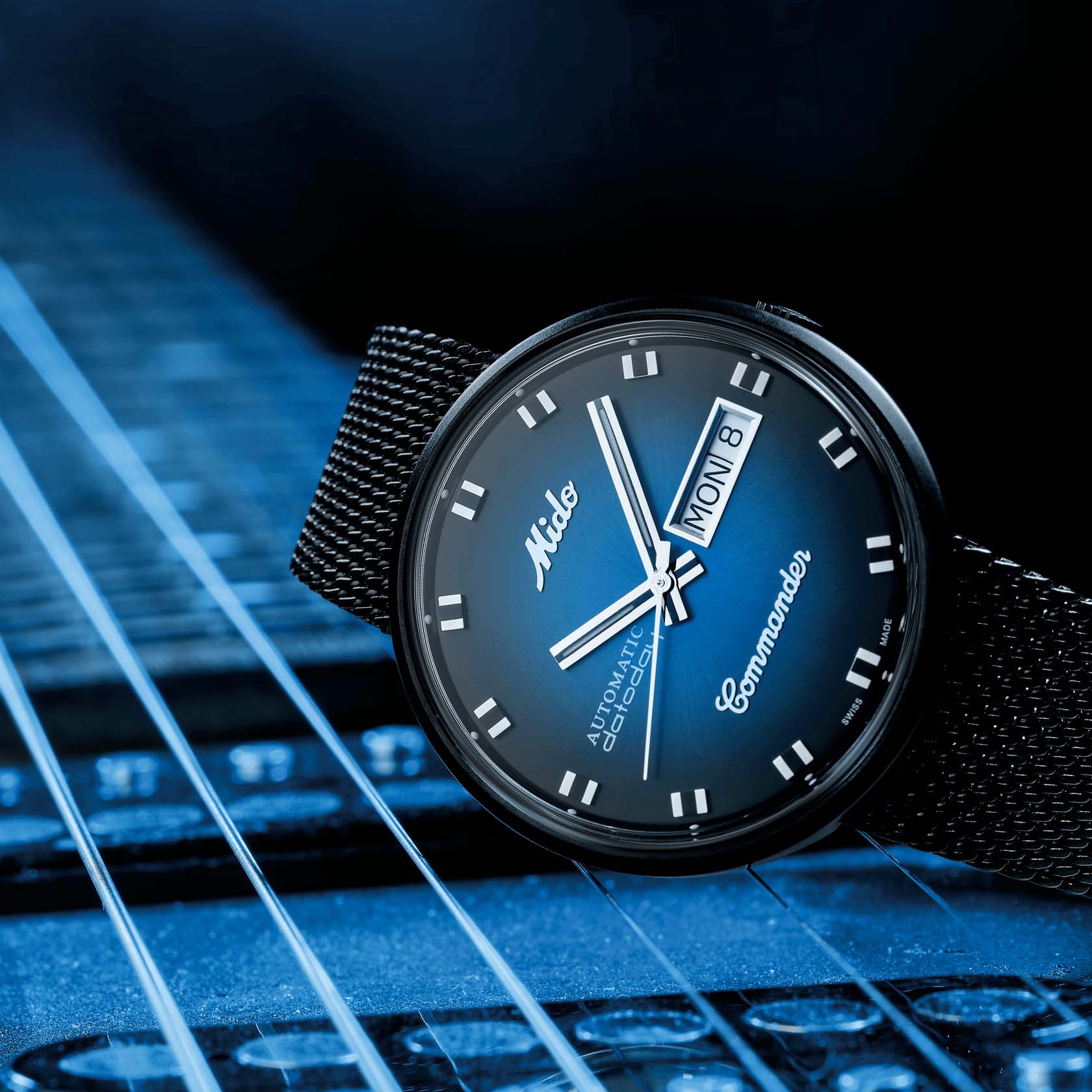 Mido Mido Commander Shade M8429.3.25.11  - задняя крышка сталь металл корпуса, швейцария часы