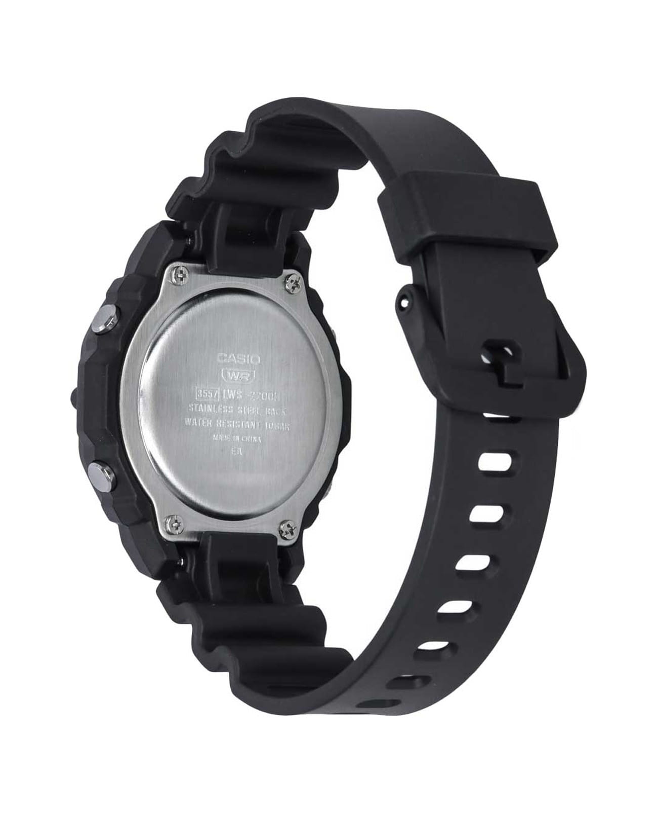 Casio Casio Digital LWS-2200H-1AVEF,  япония мужские часы на браслете пластик боковой вид