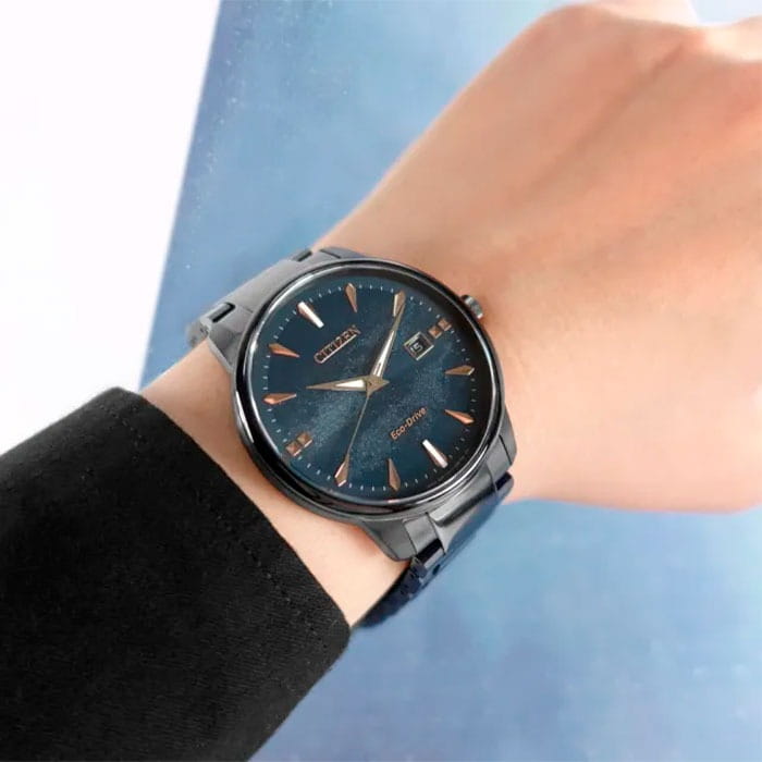 Citizen Citizen Eco-Drive BM7595-89L мужские часы синий циферблат на запястье