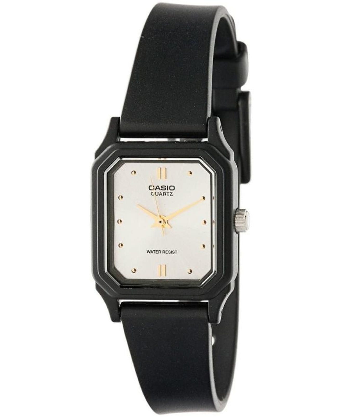 Casio Casio Collection LQ-142E-7ADF (LQ-142E-7A)  LQ-142E-7A кварцевые женские часы черный циферблат, браслет пластик — вид спереди