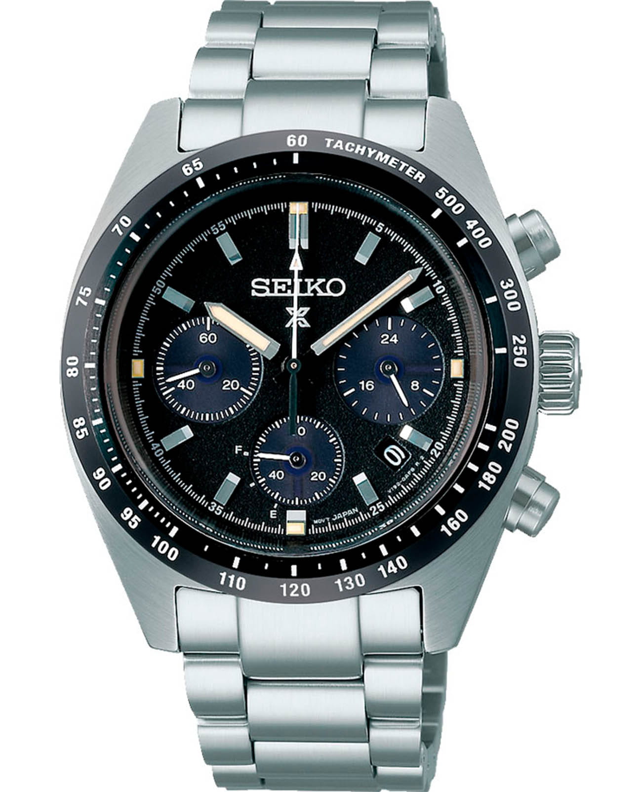 Seiko SEIKO Prospex SSC819P1  SSC819P1 кварцевые мужские часы бежевый циферблат, браслет нержавеющая сталь — вид спереди