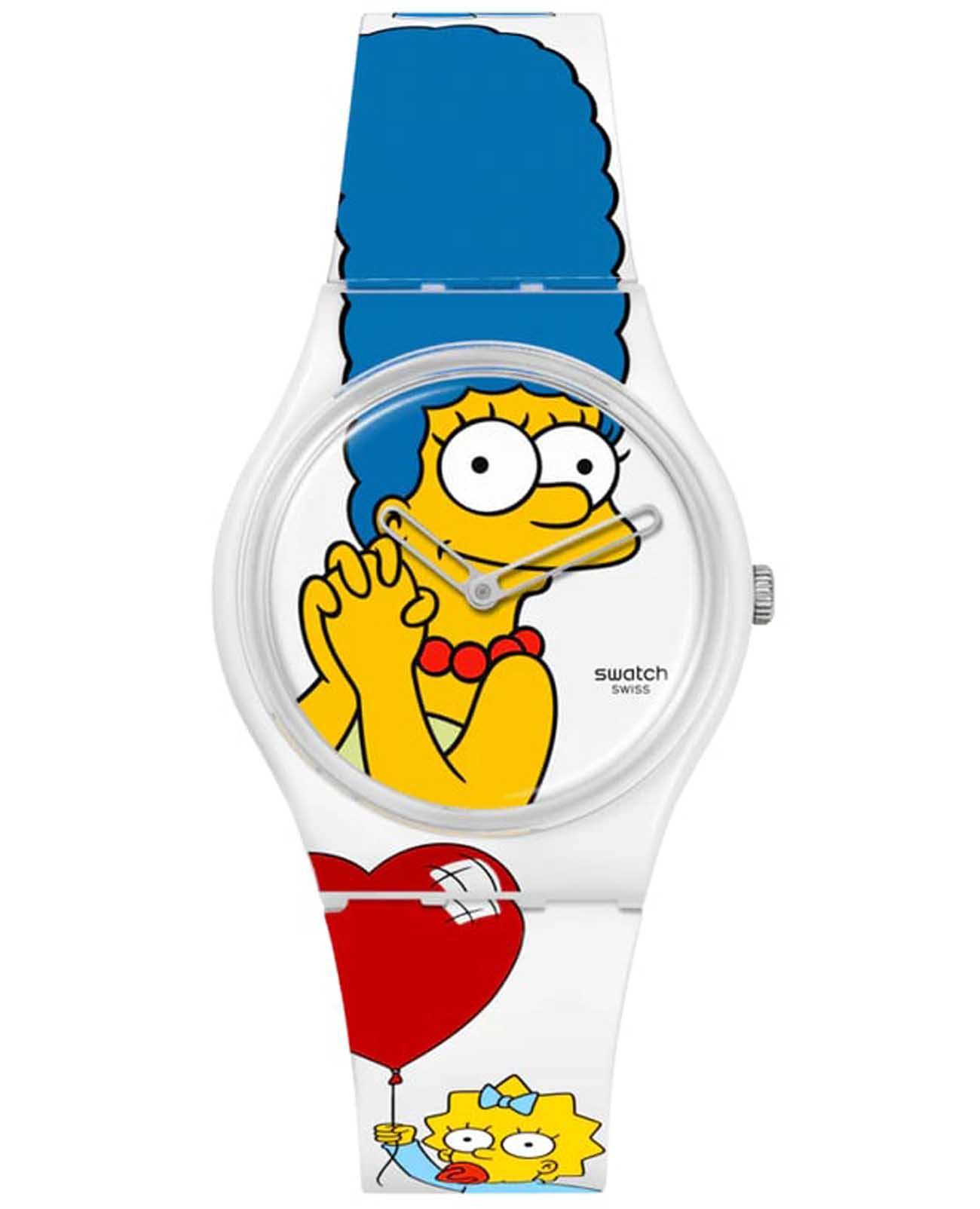 Swatch Swatch Gent Biosourced Standart SO28Z116  SO28Z116 кварцевые женские часы цветной циферблат, браслет силикон — вид спереди