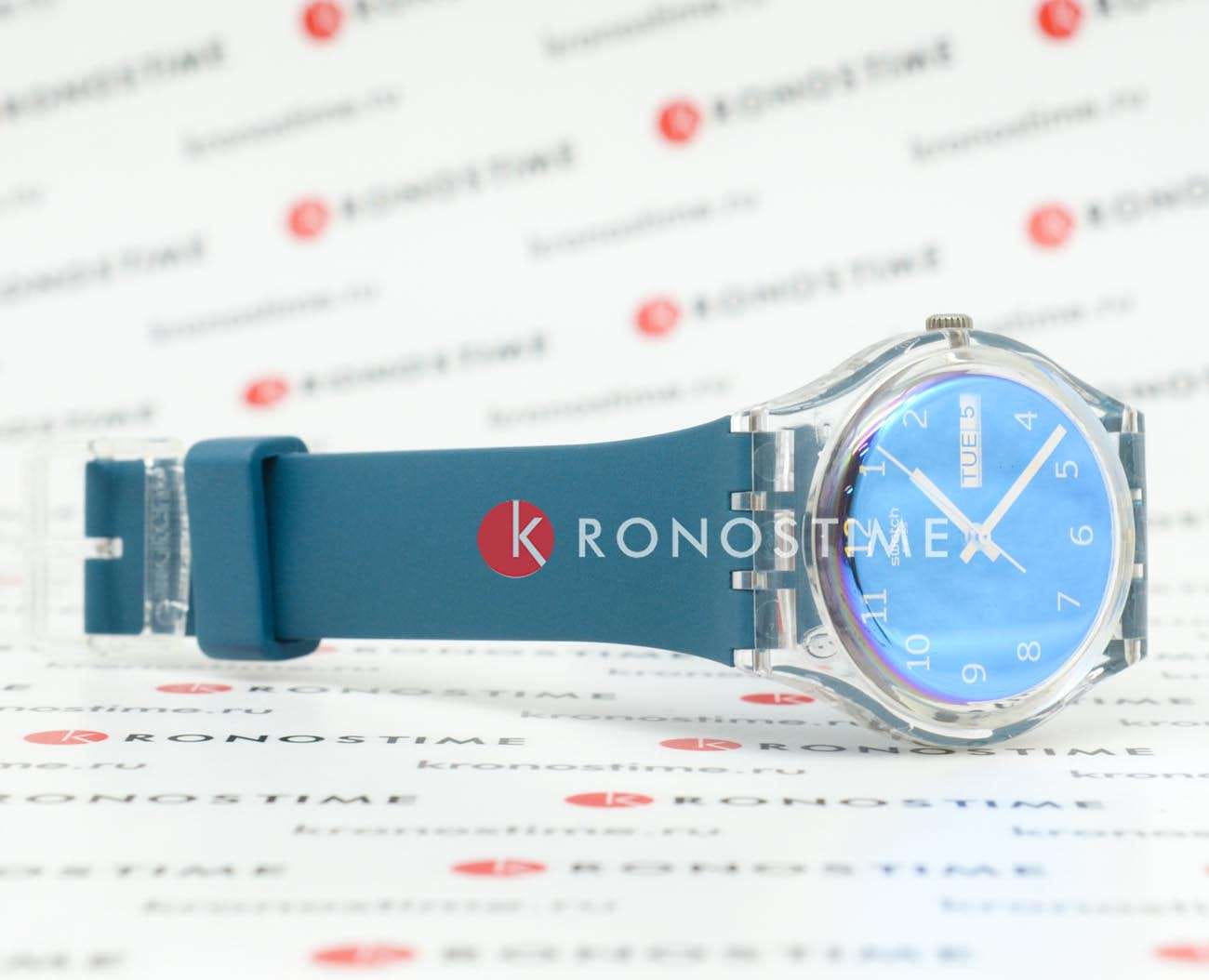 Swatch Swatch Gent Biosourced Standard SO28K700 женские часы бирюзовый циферблат на запястье