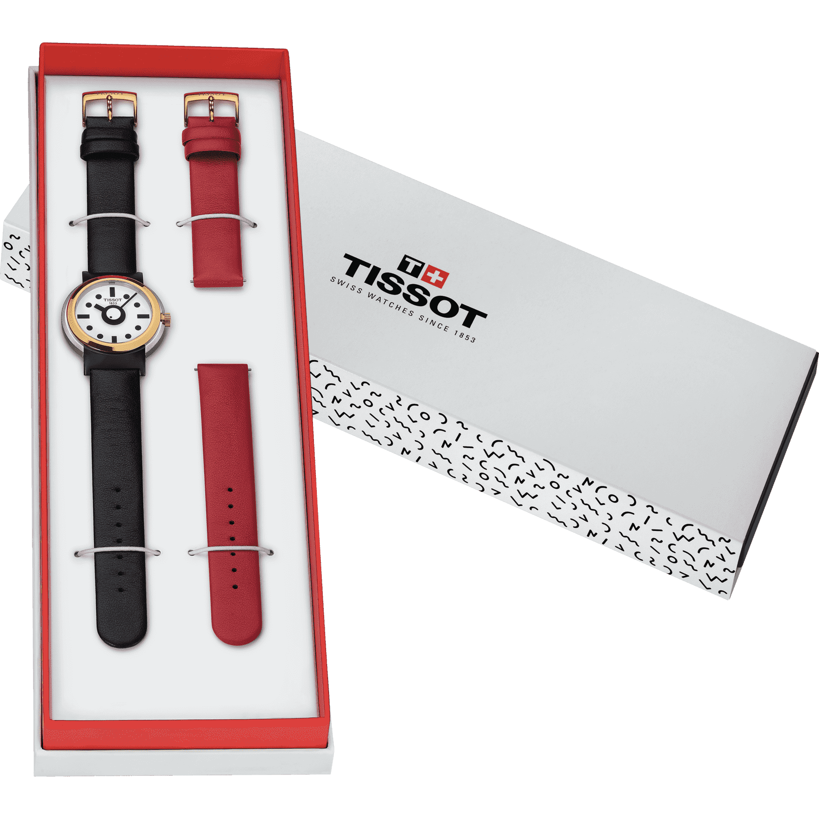 Tissot Tissot Heritage Memphis Lady T134.210.27.011.00 кварцевые часы с аксессуарами женские часы модель T1342102701100