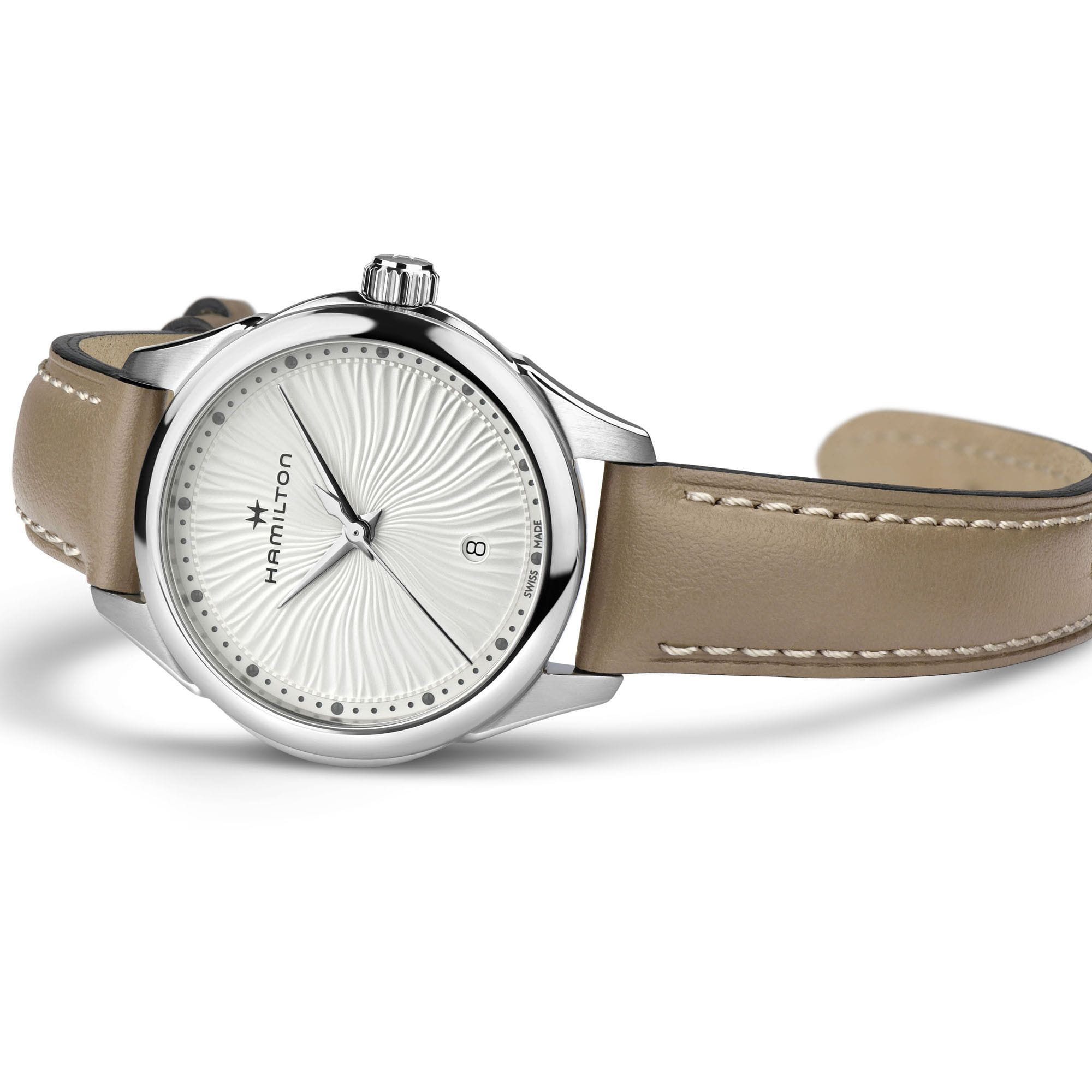 Оригинальные часы Hamilton Hamilton Jazzmaster Lady Quartz H32231810 кварцевые калибр механизма eta f04.115 общий вид