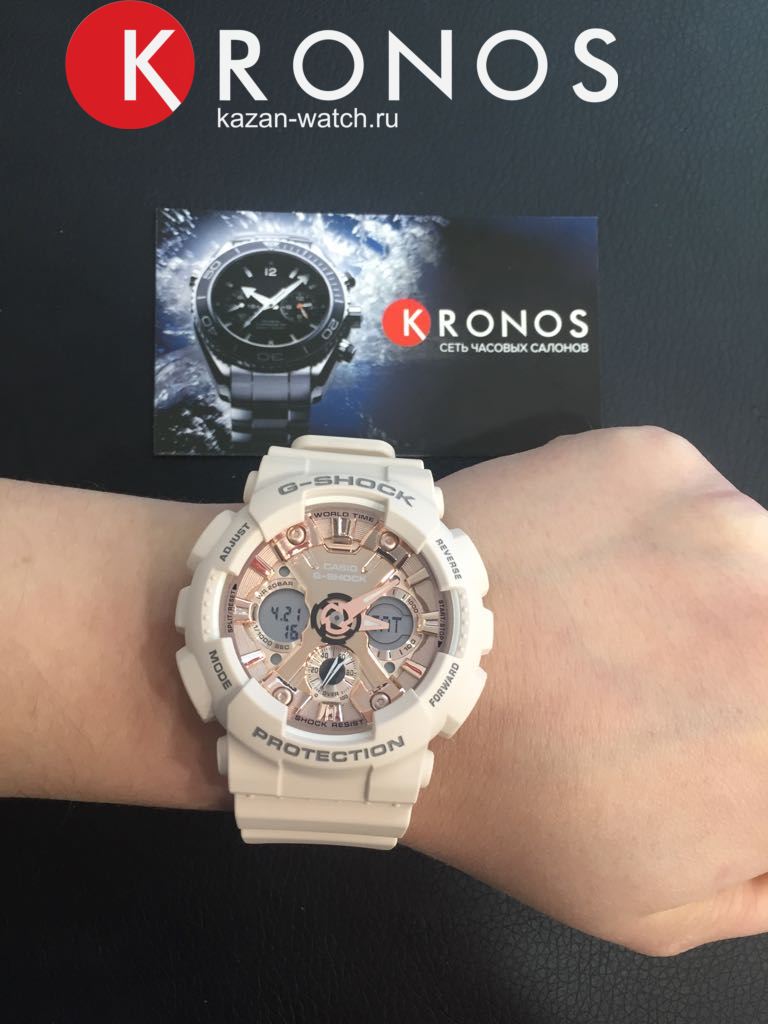 Casio GMA-S120MF-4A женские часы застежка крупным планом