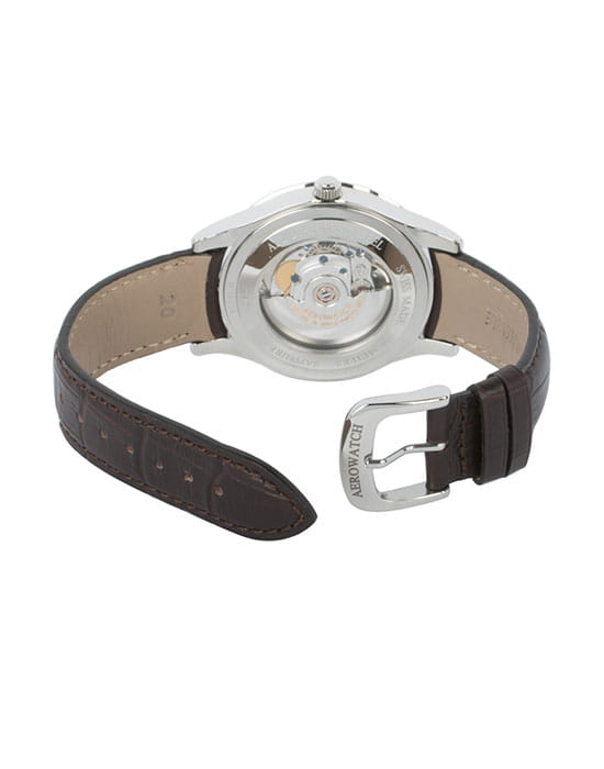 Aerowatch Aerowatch Les Grandes Classiques 60947 AA01 механические мужские часы часы крупный план серебристый циферблата