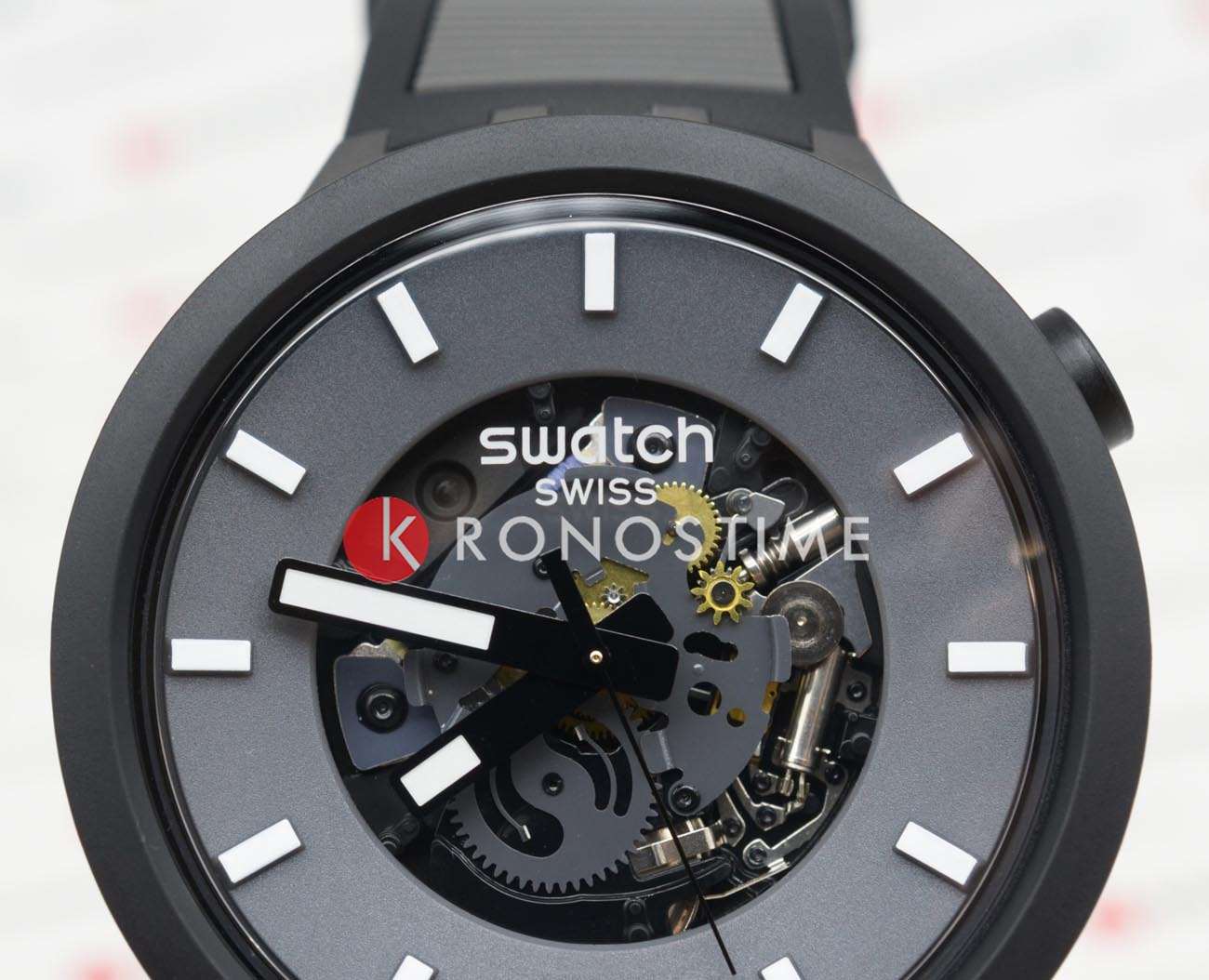 Swatch Swatch Big Bold Biosourced Lacquered SB05B113, big bold швейцария мужские часы на браслете биоматериал боковой вид