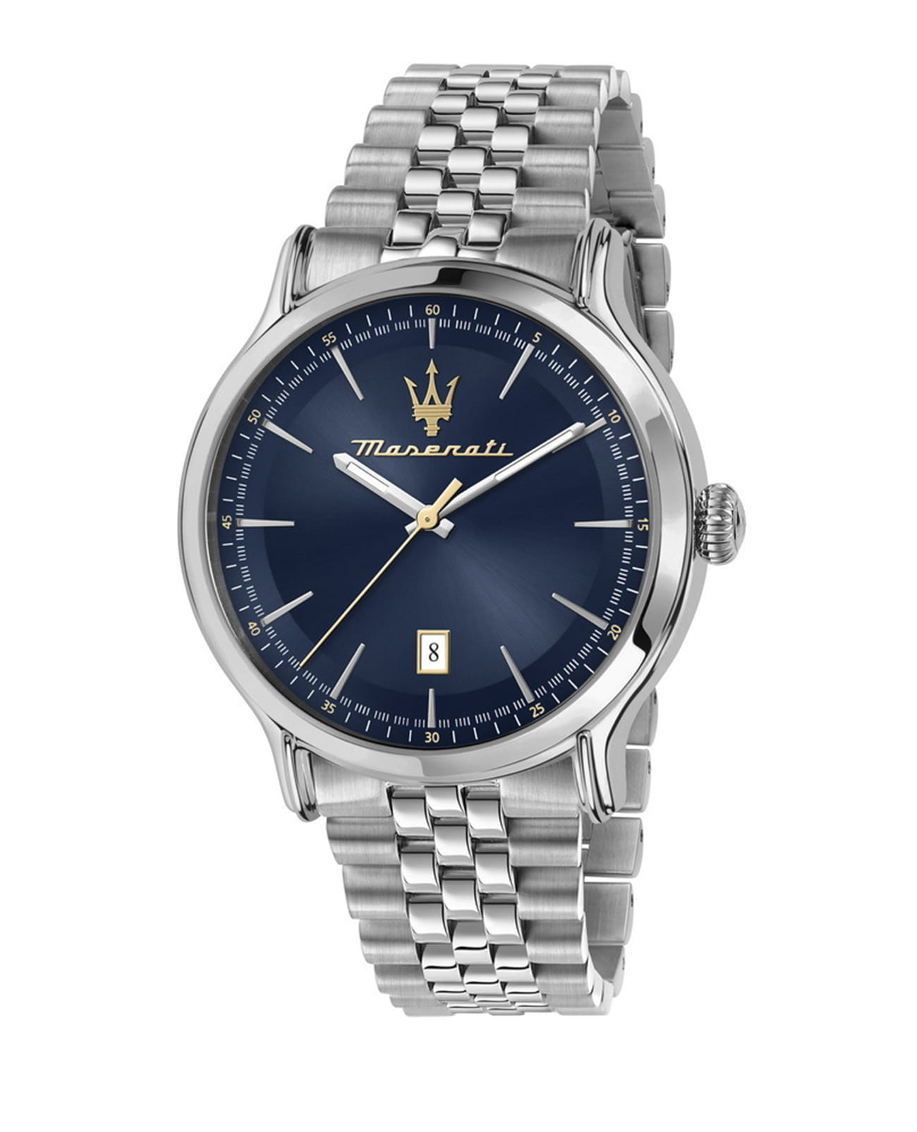 Maserati Maserati COMPETIZIONE R8853118021  R8853118021 кварцевые мужские часы синий циферблат, браслет нержавеющая сталь — вид спереди