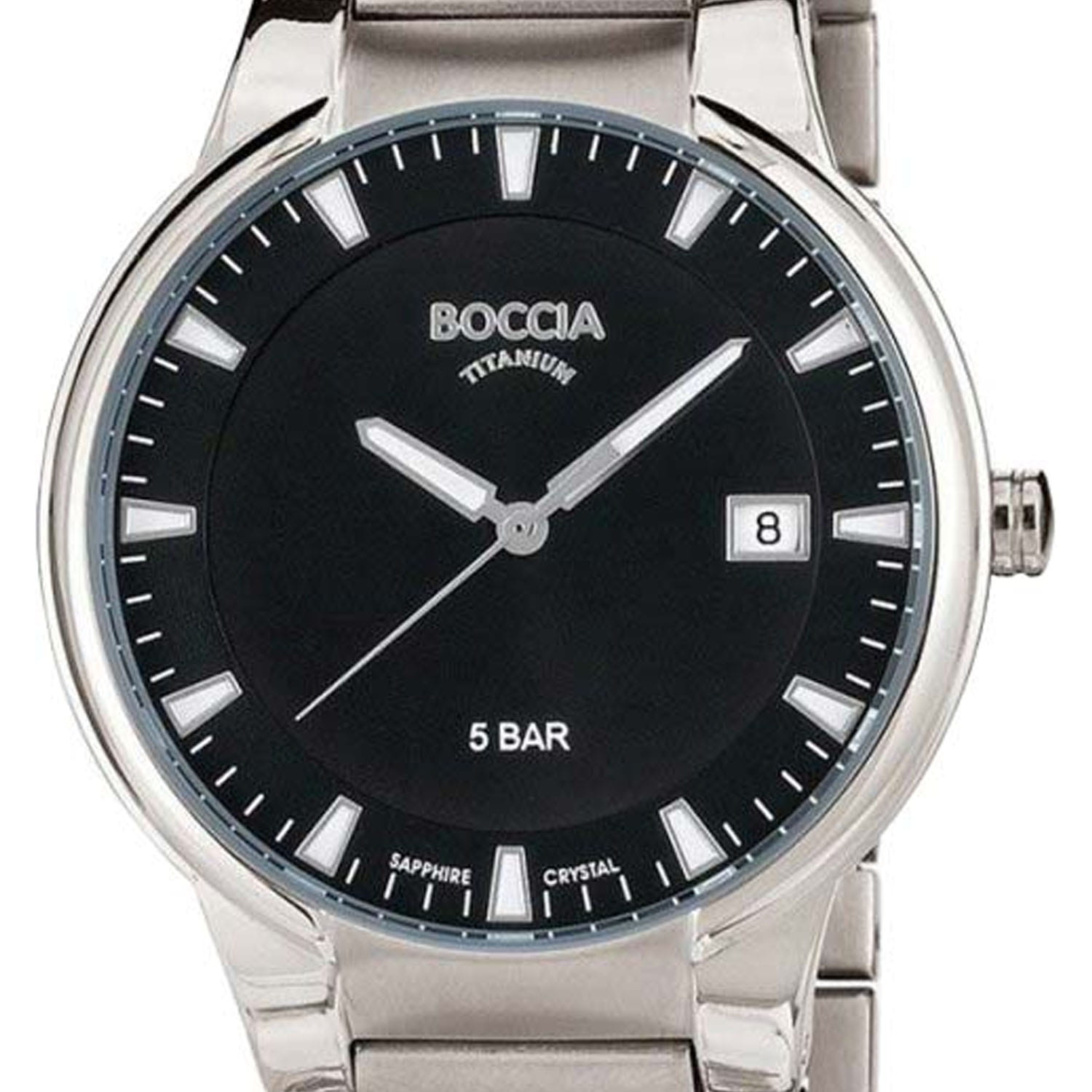 Boccia Titanium Boccia Titanium 3629-01 , наручные мужские часы фото под углом