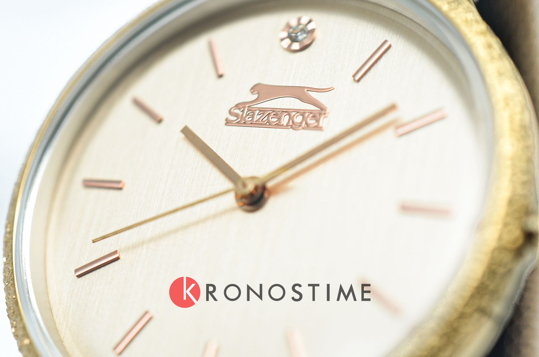 Slazenger Slazenger Classic SL.09.2015.3.02 кварцевые женские часы часы крупный план бежевый циферблата