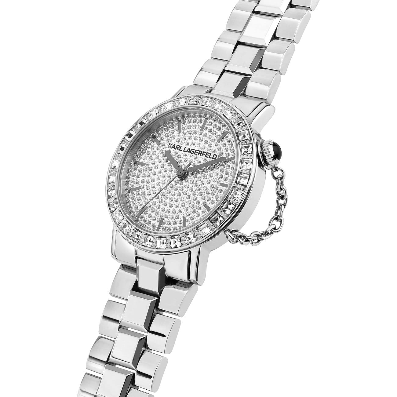 Karl Lagerfeld Karl Lagerfeld Crystals R0553100506 женские часы серебристый циферблат на запястье