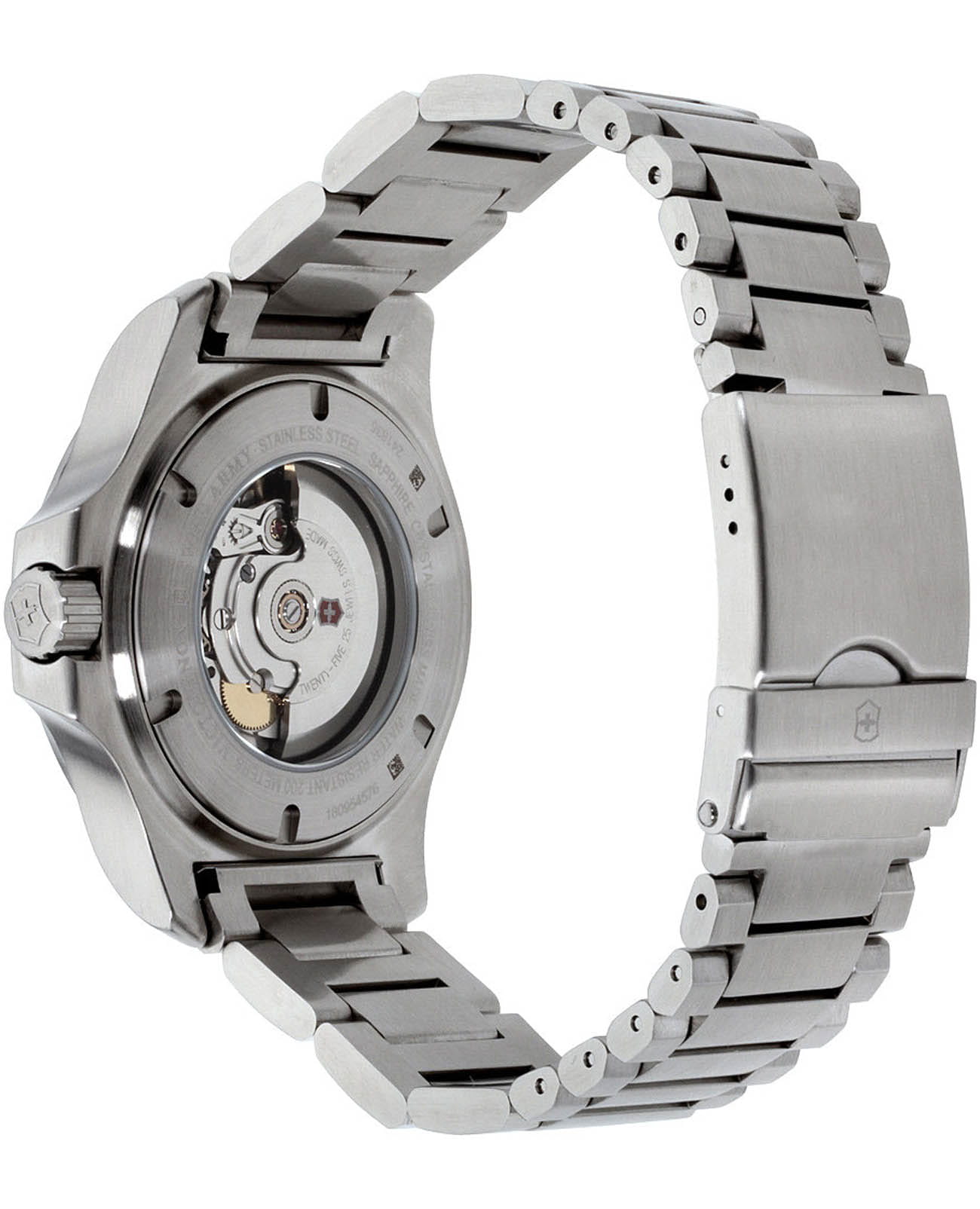 Victorinox Victorinox I.N.O.X. MECHANICAL 241835, i.n.o.x.  швейцария мужские часы на браслете нержавеющая сталь боковой вид