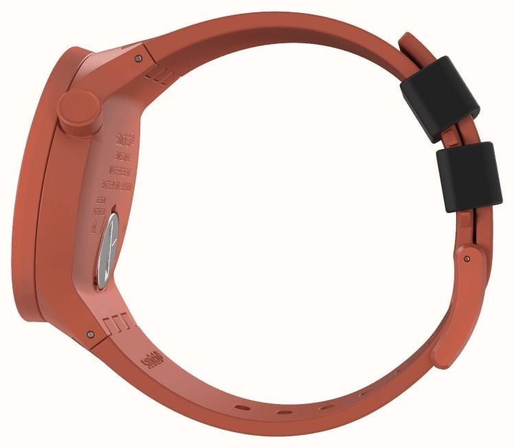 Swatch Swatch Big Bold Lacquered SB01R100 мужские часы красный циферблат на запястье