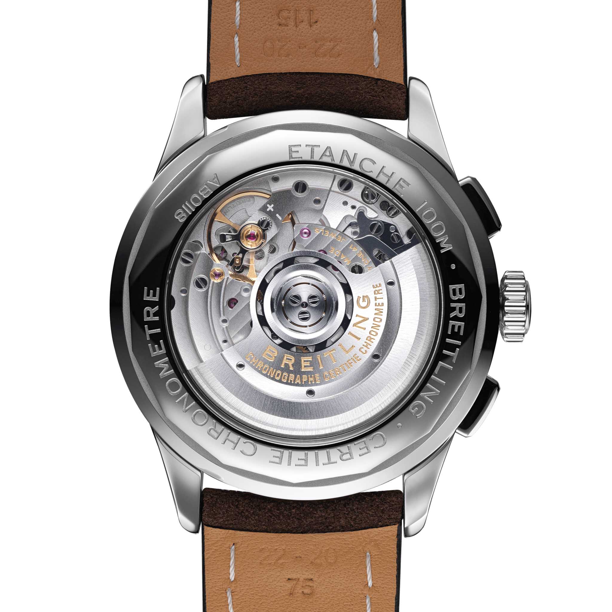 Оригинальные часы Breitling Breitling Premier B01 Chronograph 42 AB0118221C1X1 механические калибр механизма мануфактурный механизм breitling caliber b01 общий вид