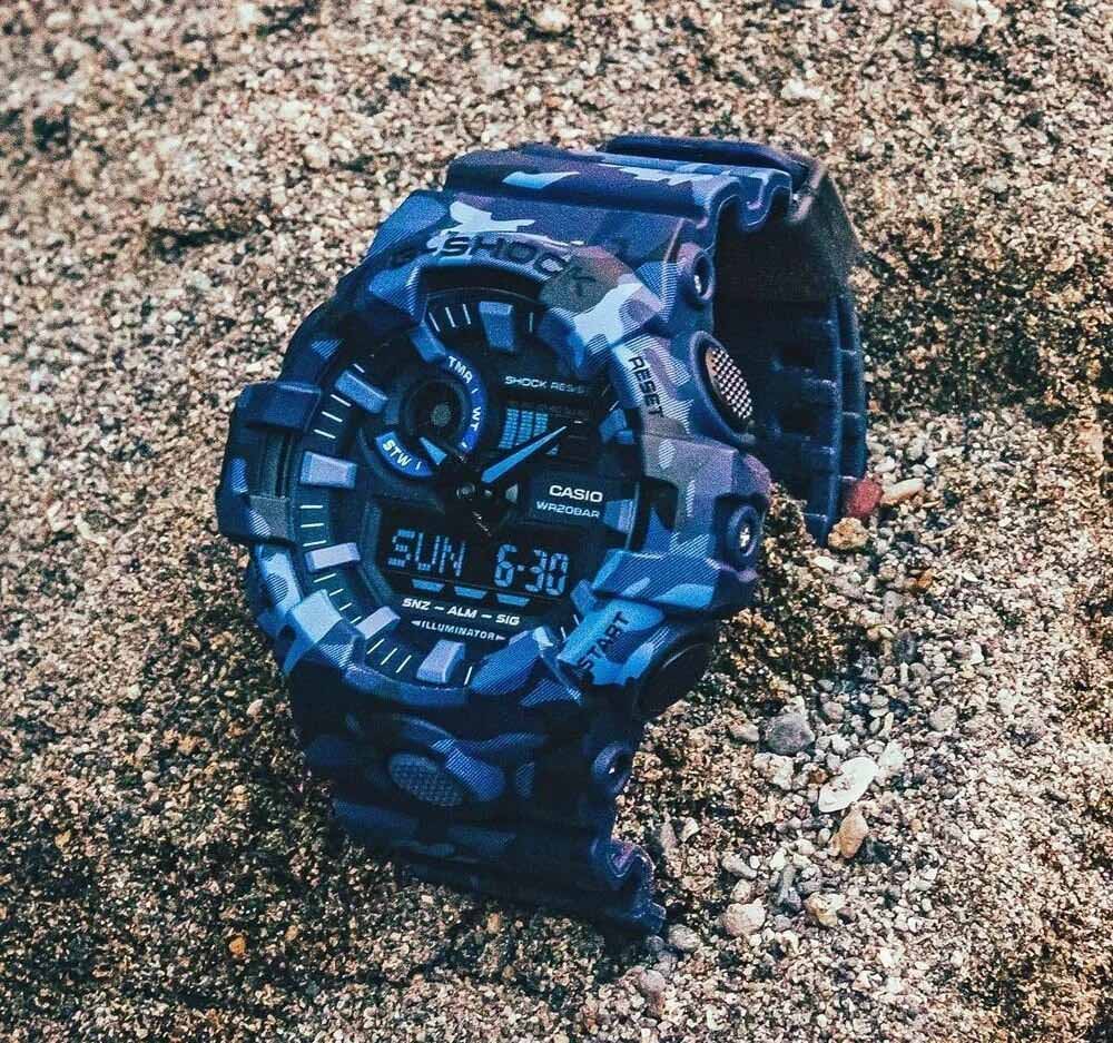 Casio Casio G-Shock GA-700CM-2A япония наручные мужские часы заводная головка с логотипом Casio