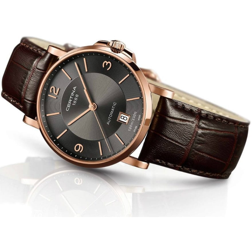 Certina Certina C017.407.36.087.00, ds podium швейцария мужские часы на браслете кожаный боковой вид