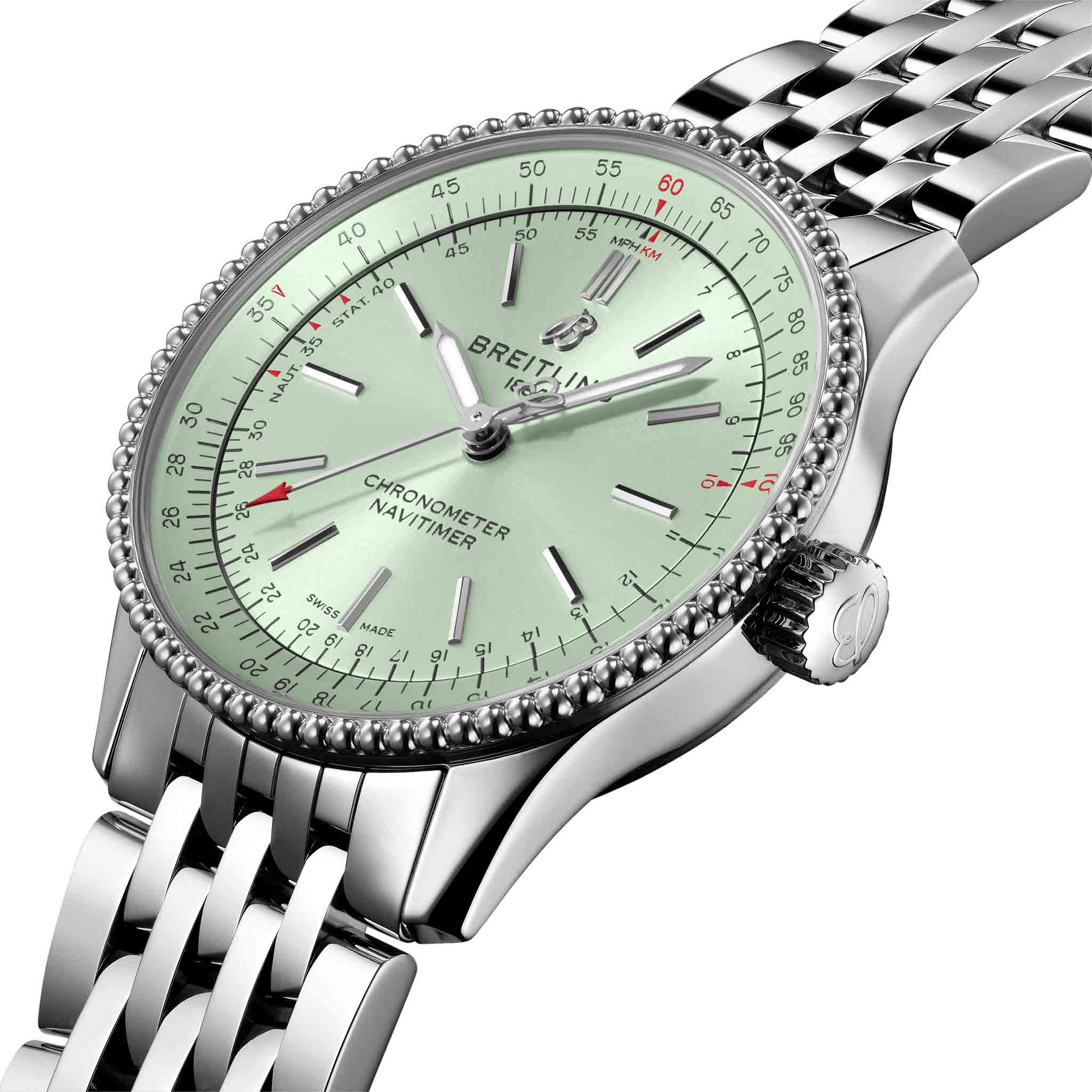 Оригинальные часы Breitling Breitling Navitimer Automatic 35 A17395361L1A1 механические калибр механизма breitling 17 общий вид