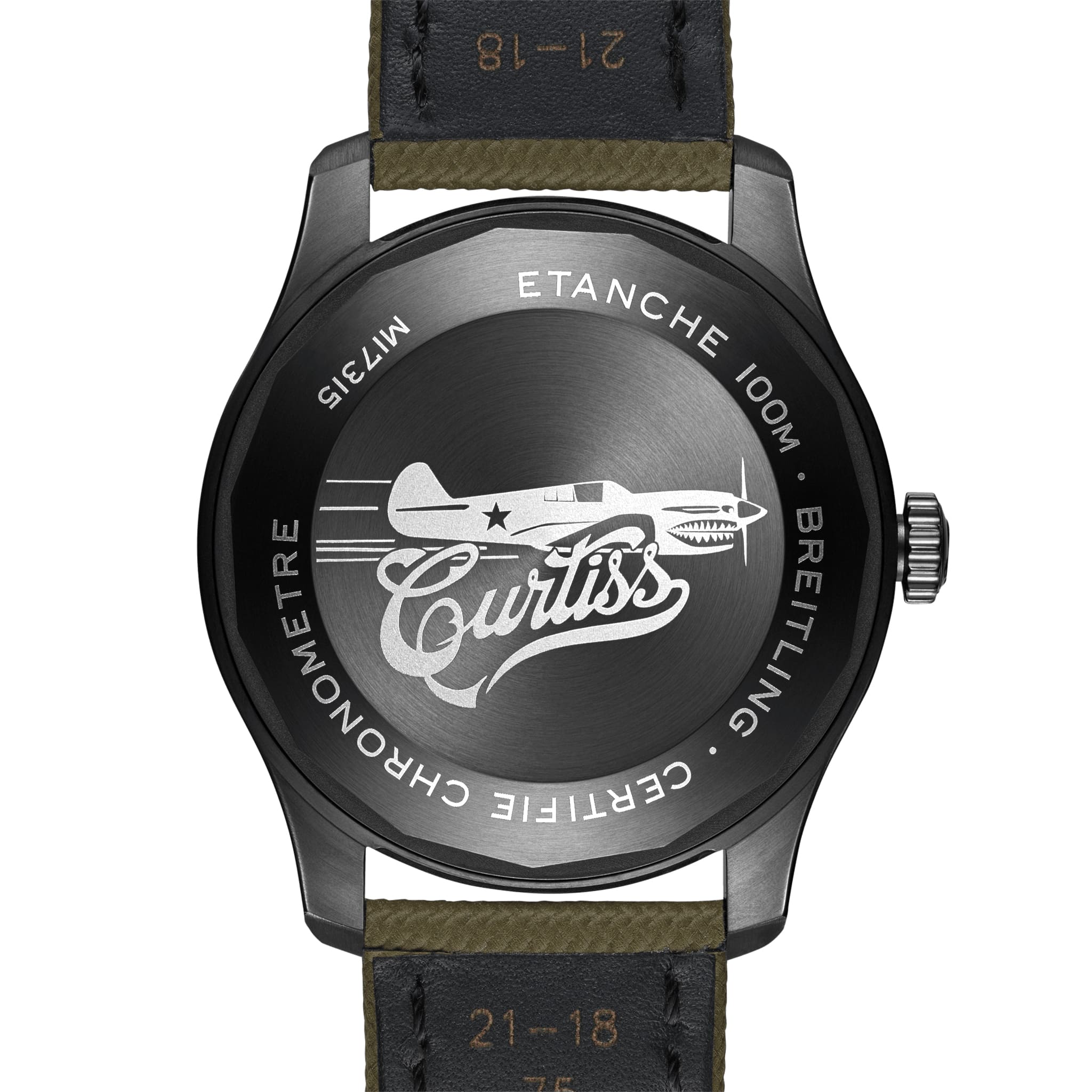 Оригинальные часы Breitling Breitling Aviator 8 Automatic 41 Black Steel Curtiss Warhawk M173152A1L1X1 механические калибр механизма breitling 17 общий вид