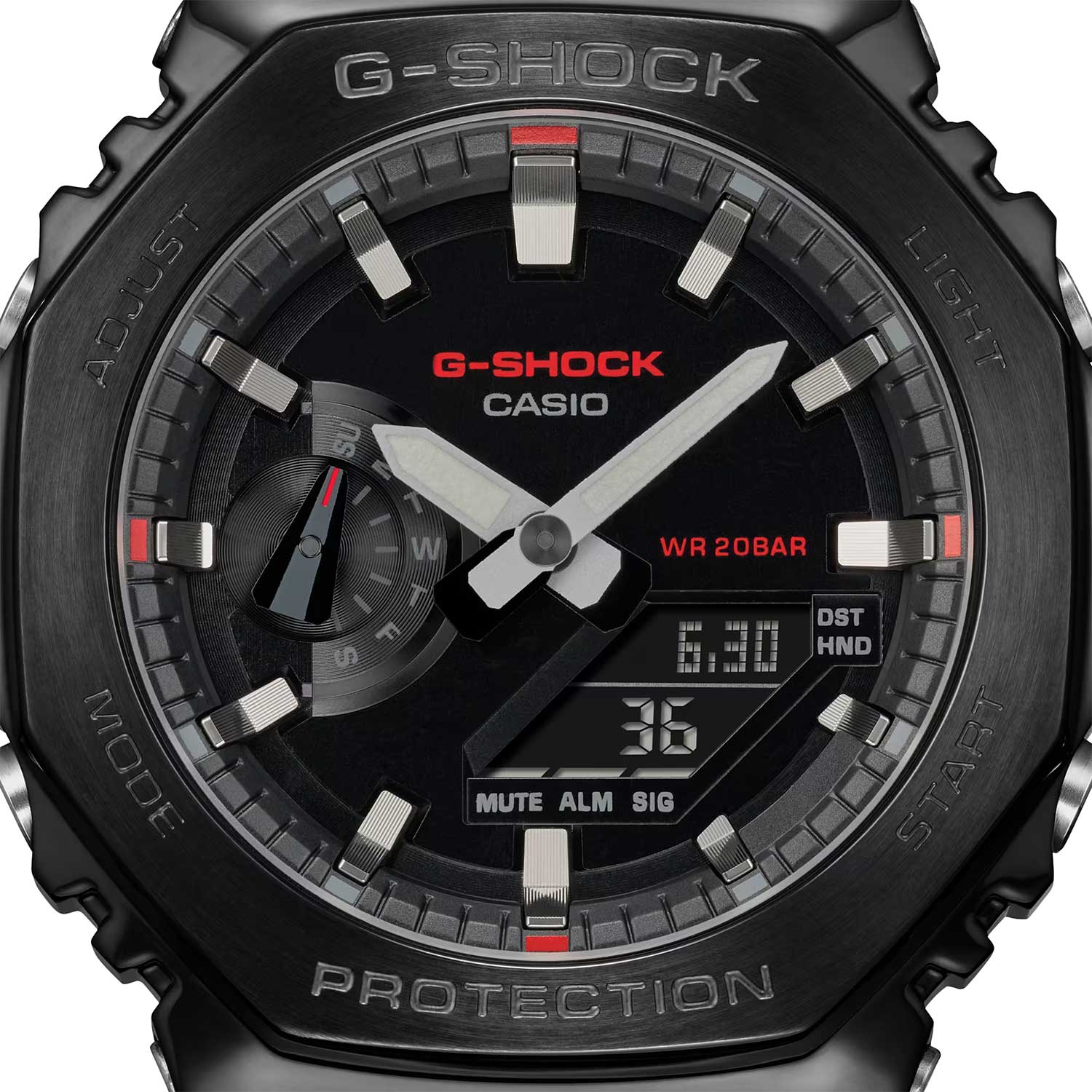 Casio Casio G-Shock GM-2100CB-1ADR (GM-2100CB-1A) мужские часы черный циферблат на запястье
