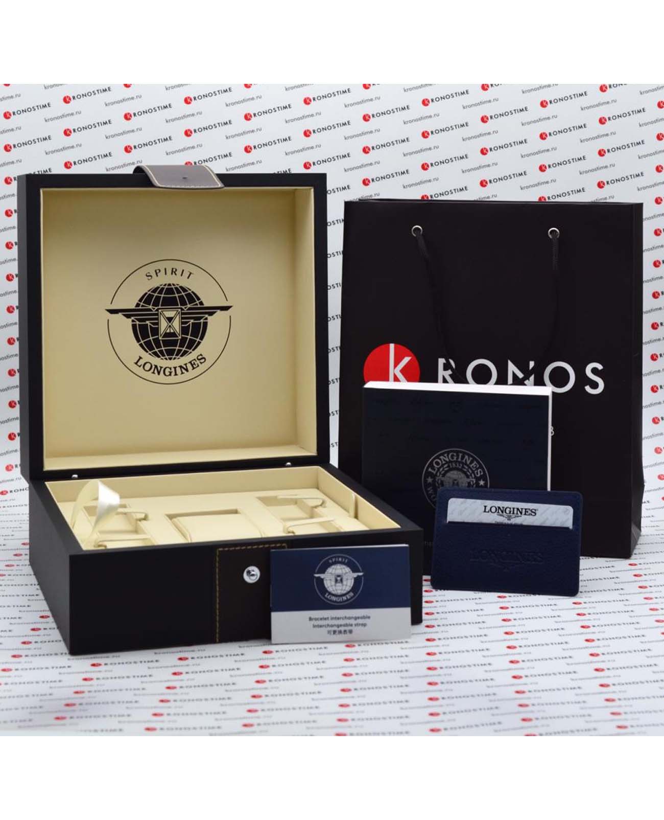 Longines Longines Spirit Prestige Edition L3.810.4.93.9 L38104939 оригинальные мужские часы в комплекте с коробкой