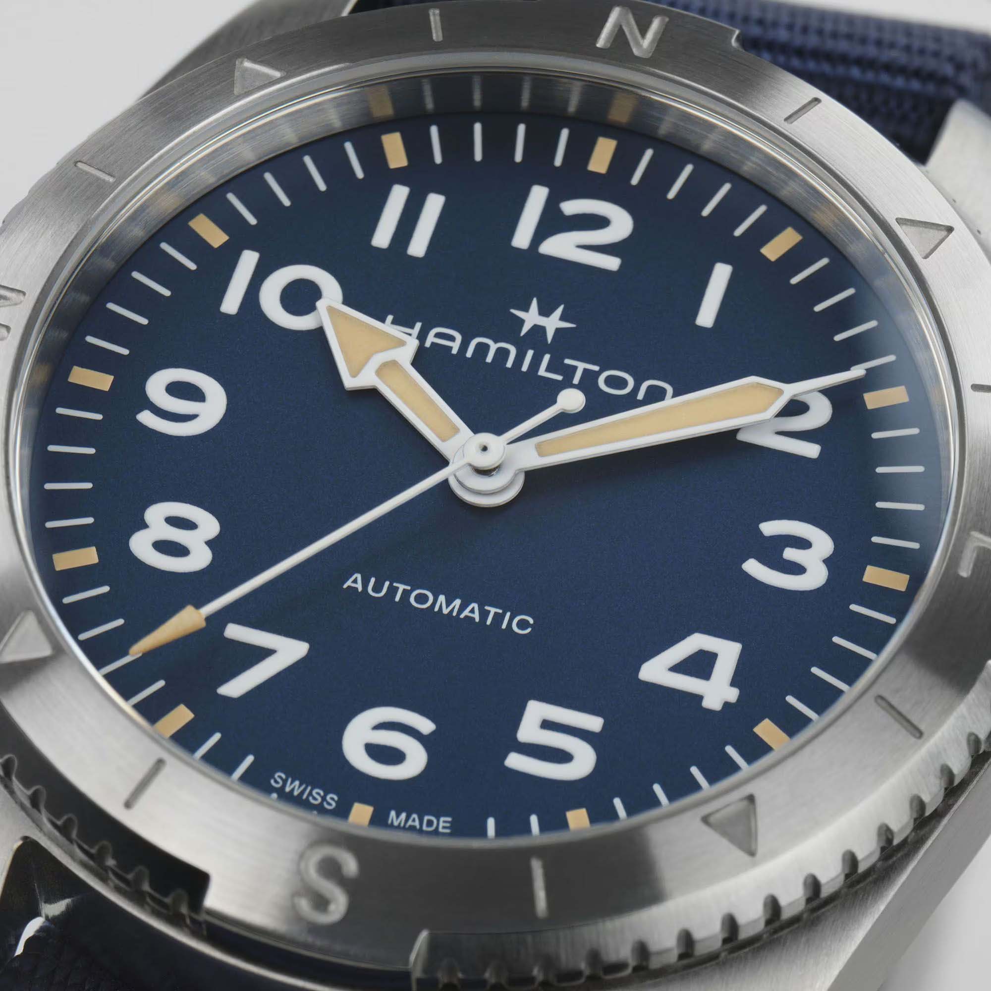 Оригинальные часы Hamilton Hamilton Khaki Field Expedition Auto H70225940 механические калибр механизма h-10 общий вид