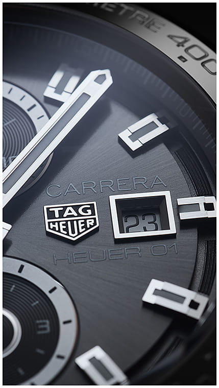 TAG Heuer TAG Heuer Carrera CAR201W.FT6095, carrera швейцария мужские часы на браслете каучук боковой вид