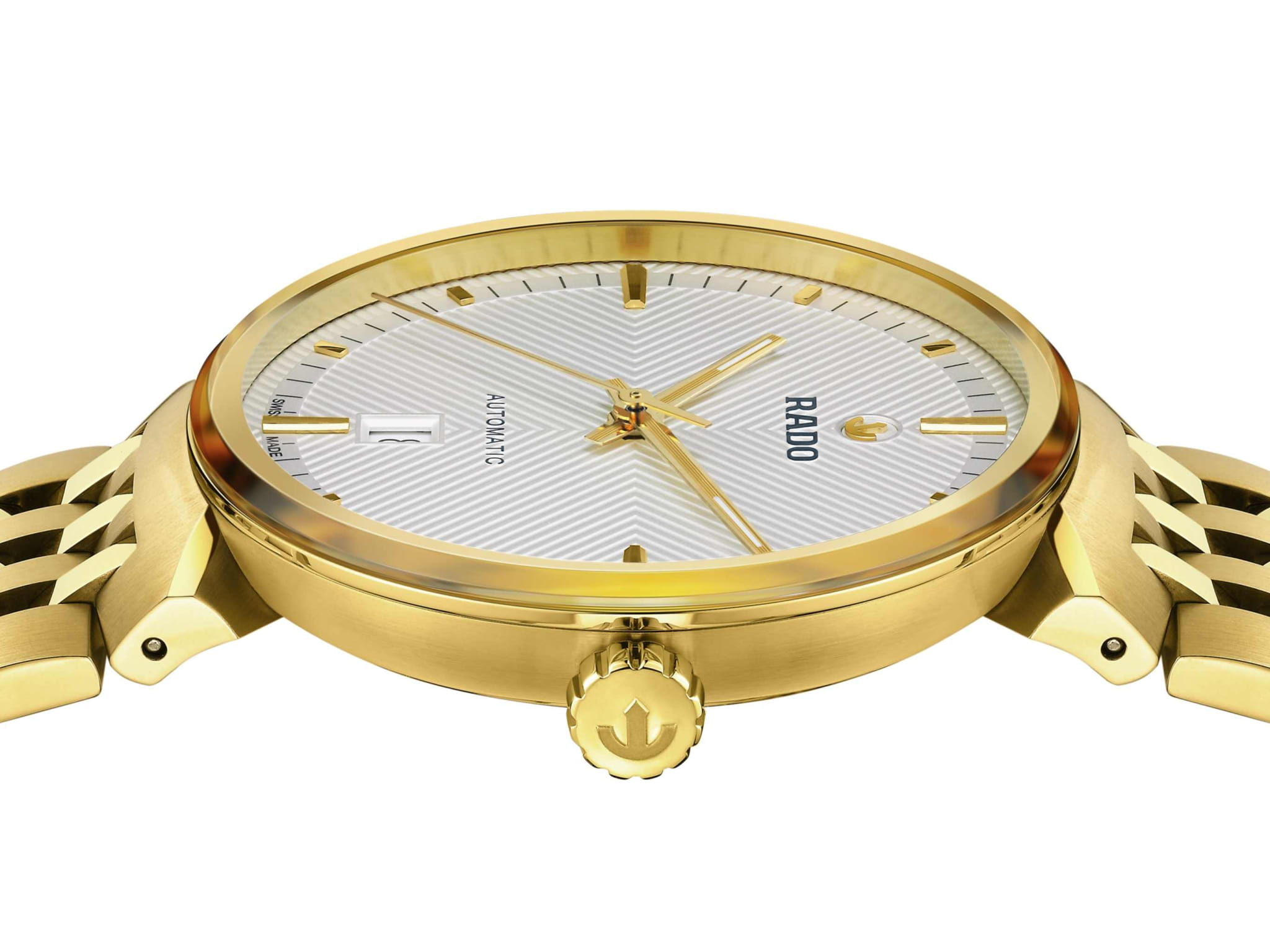 Rado Rado Florence Automatic R48904013, florence швейцария мужские часы на браслете нержавеющая сталь с pvd-покрытием боковой вид