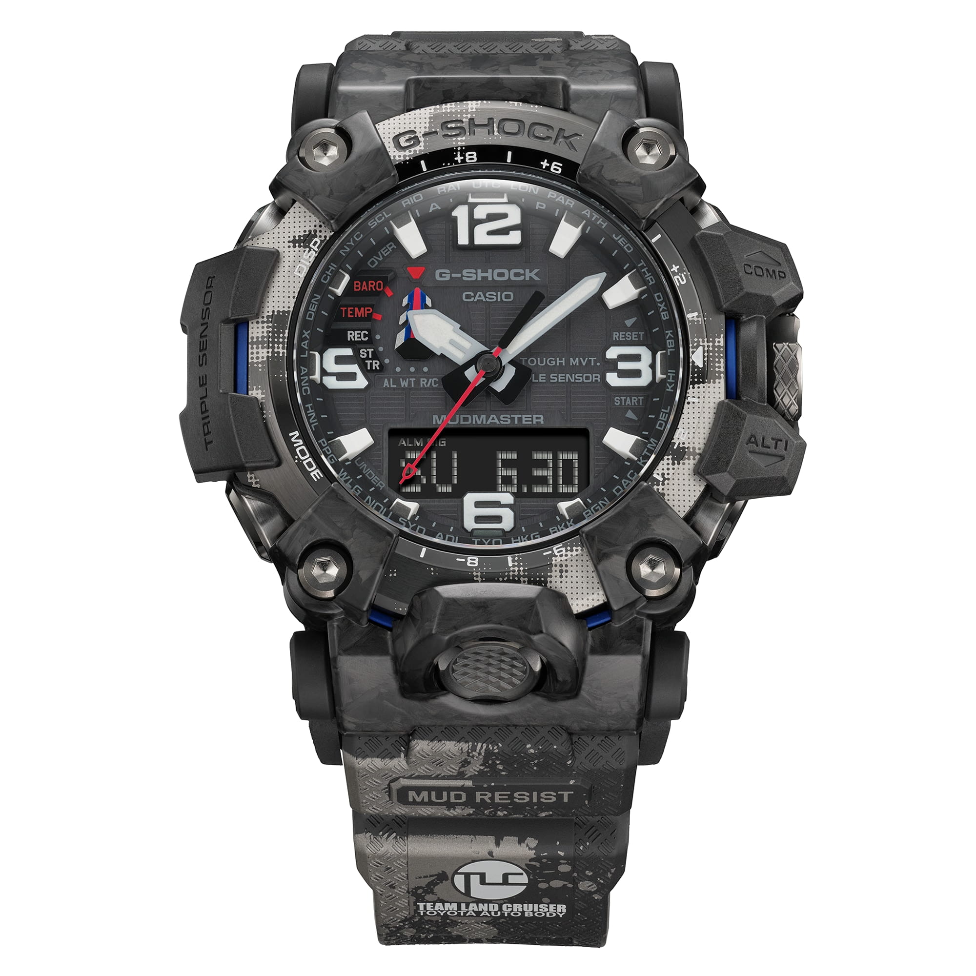 Casio Casio G-Shock GWG-2000TLC-1A, g-shock япония мужские часы на браслете пластик боковой вид