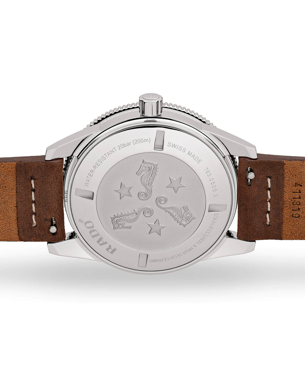 Rado Rado Captain Cook Automatic R32505315, captain cook швейцария мужские часы на браслете кожаный боковой вид