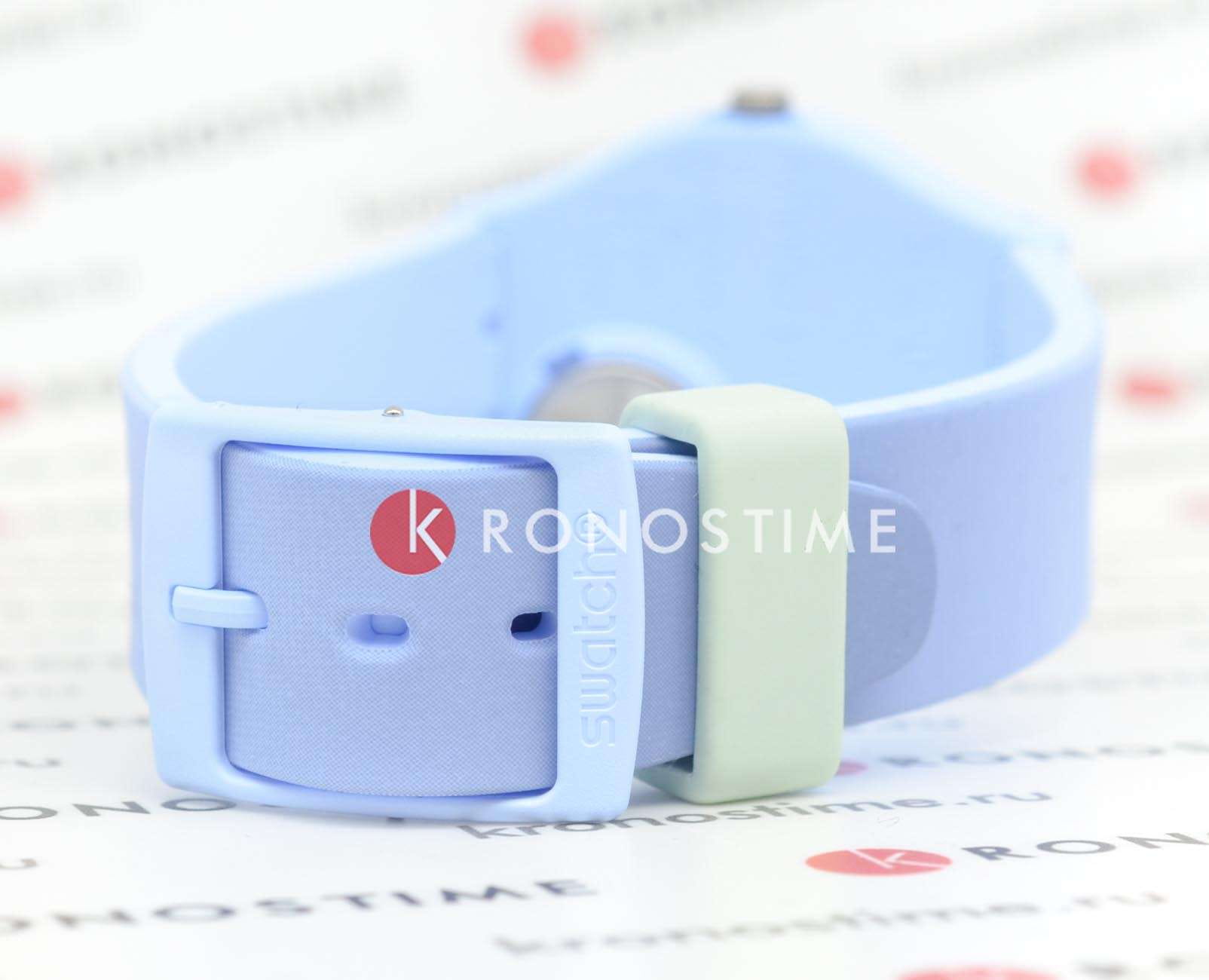 Swatch Swatch Gent Bioceramic Standard SO31L100 кварцевые женские часы часы крупный план голубой циферблата