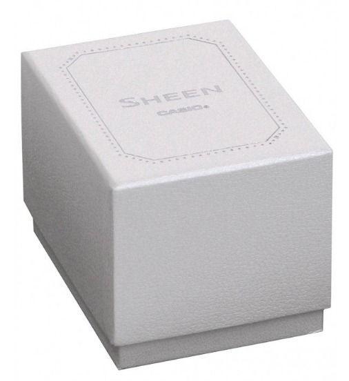 Casio Casio Sheen SHE-3050PG-7A кварцевые женские часы часы крупный план желтый циферблата