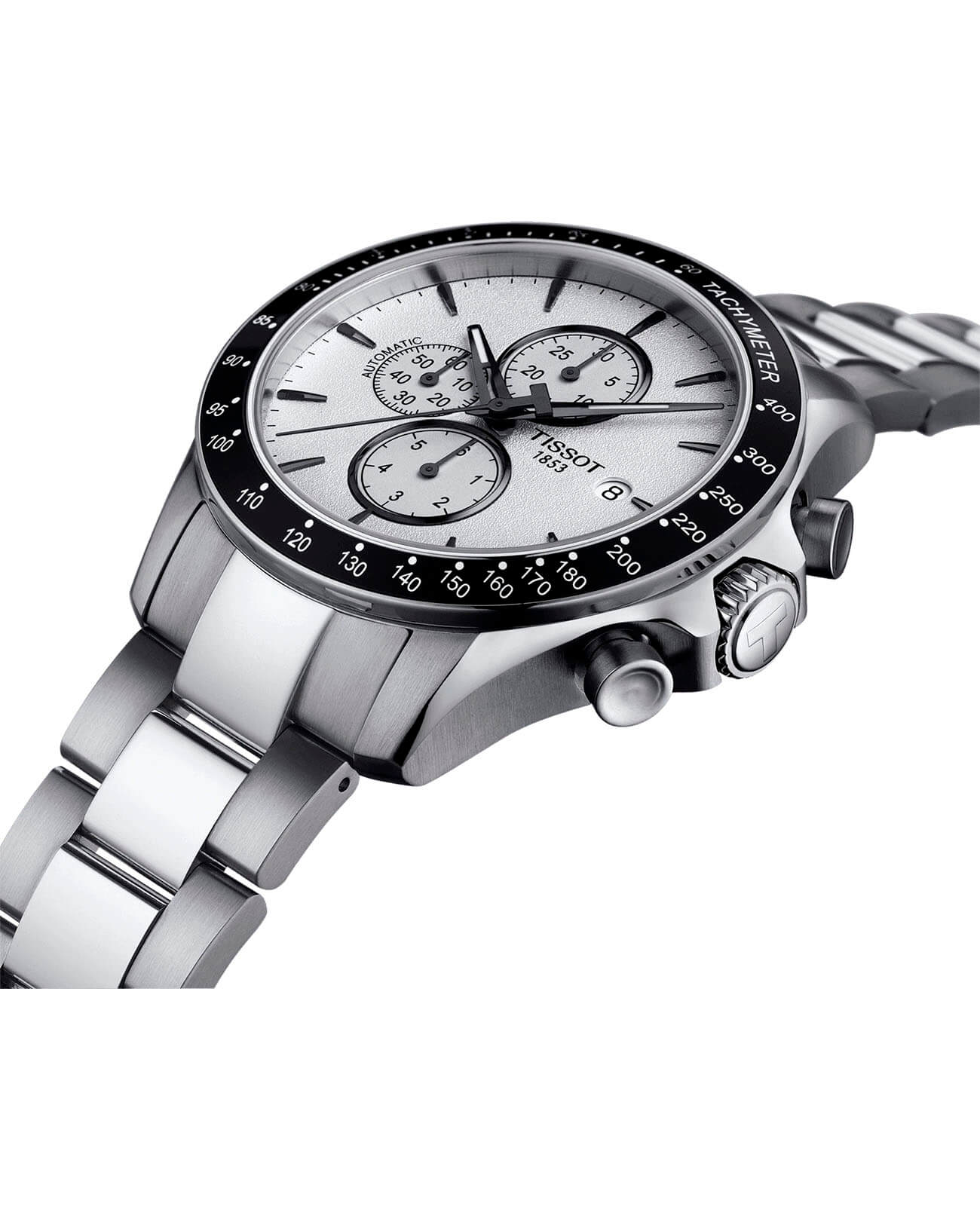 Tissot Tissot V8 Automatic Chronograph T106.427.11.031.00 мужские часы белый циферблат на запястье