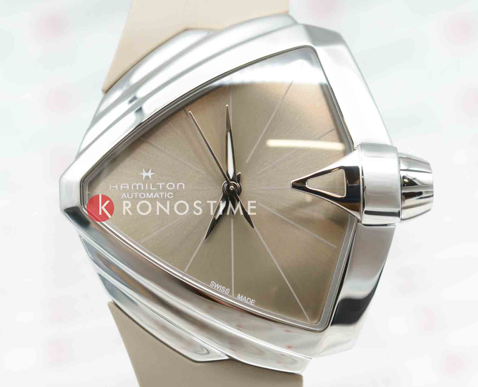 Hamilton Hamilton Ventura S Auto H24105370, ventura швейцария женские часы на браслете каучук боковой вид