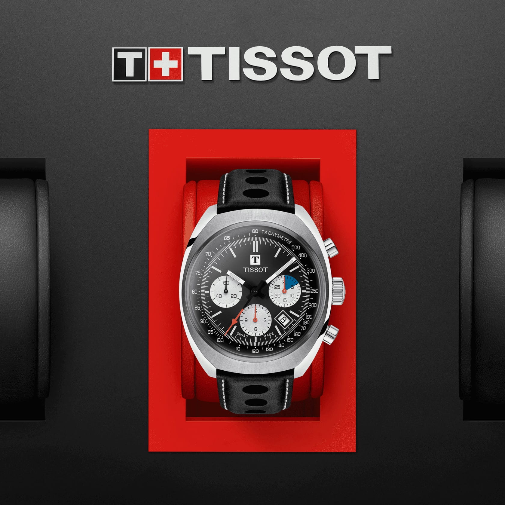 Tissot Tissot Heritage 1973 T124.427.16.051.00 мужские часы черный циферблат на запястье