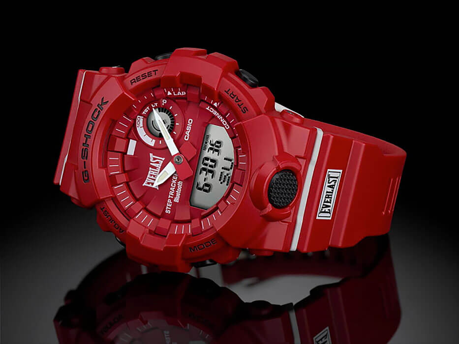 Casio Casio G-Shock GBA-800EL-4A G-SQUAD, наручные мужские часы фото под углом